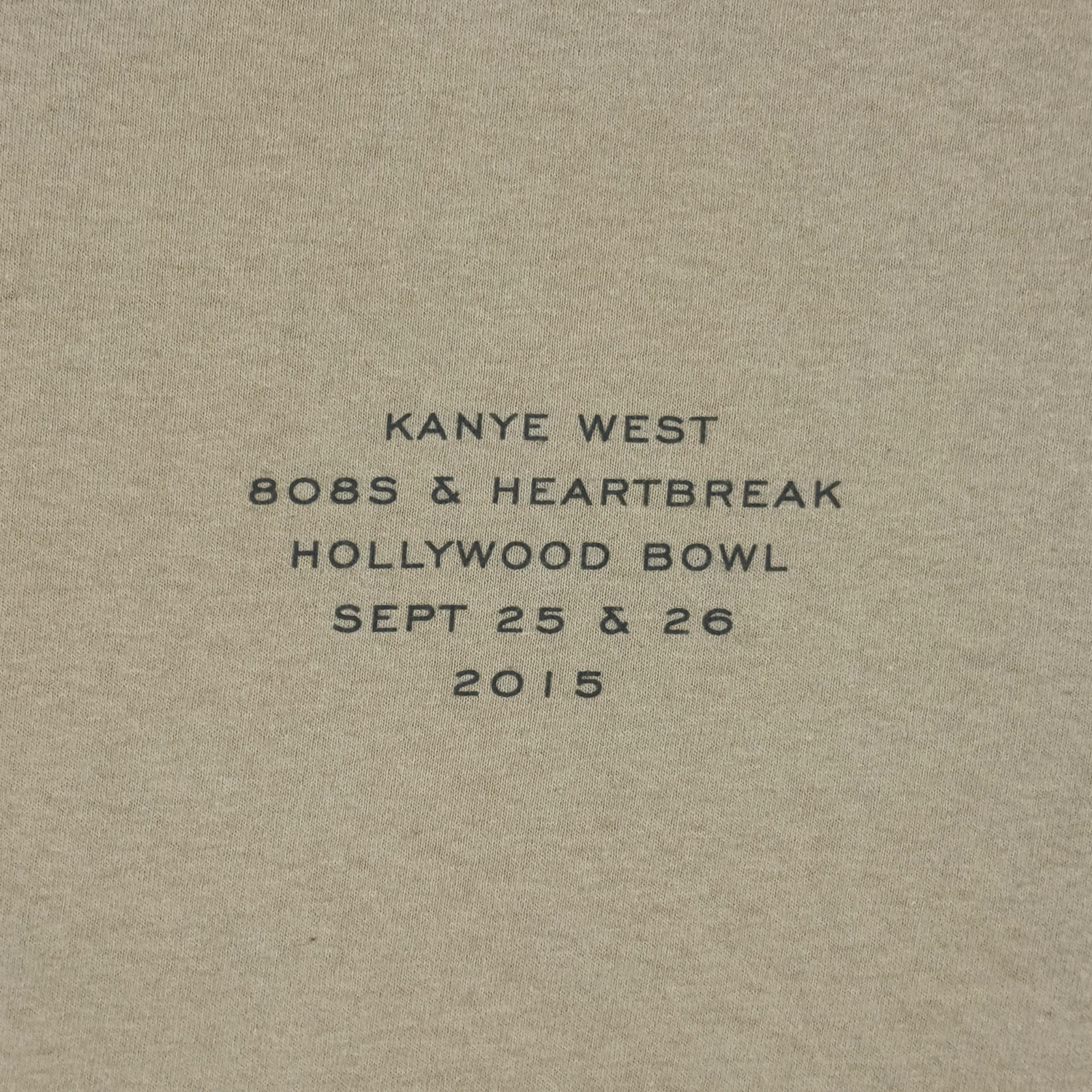 808’s & Heartbreak 2015 Hollywood Bowl Tee In Sand - Image 4