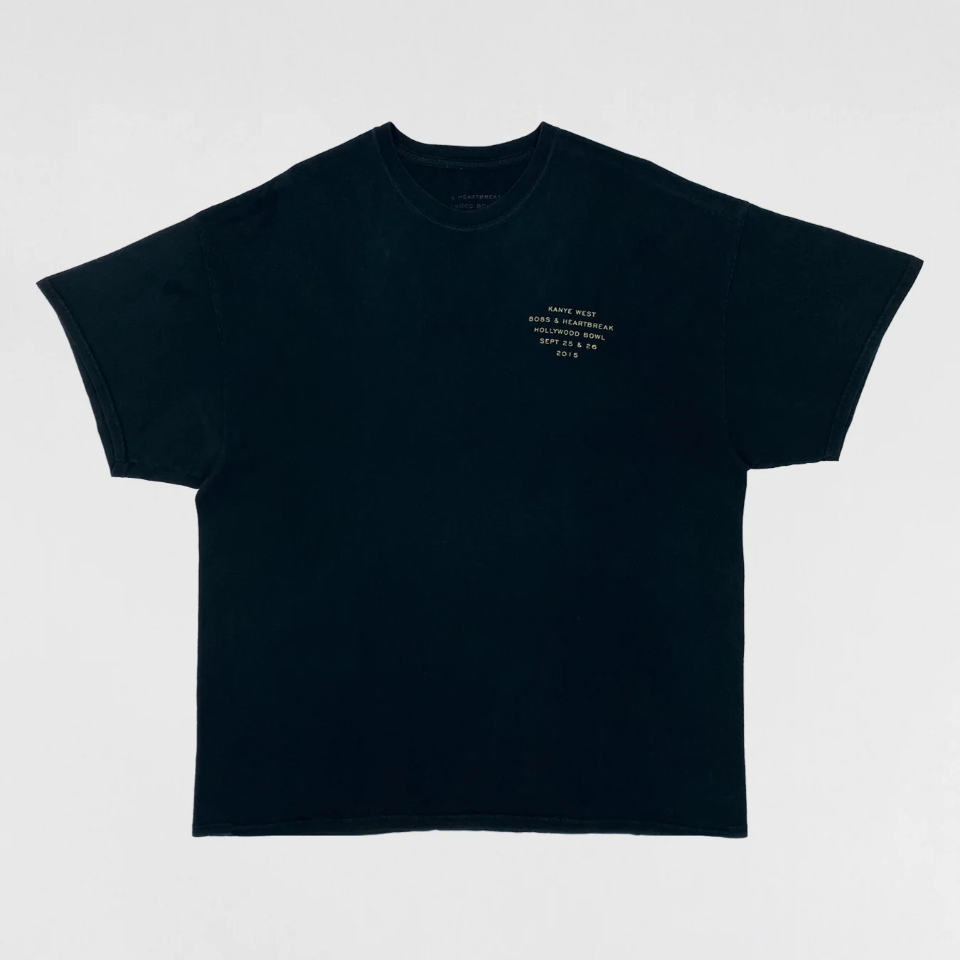 808’s & Heartbreak 2015 Hollywood Bowl Track-list Tee In Black - Image 4