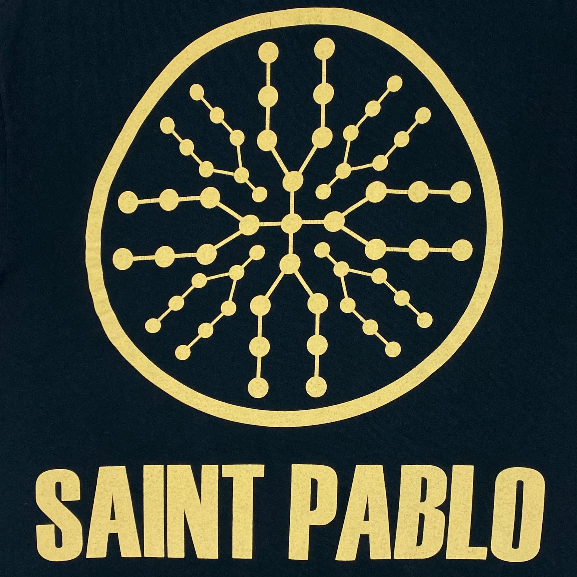 The Life of Pablo 2016 Saint Pablo Logo Tee In Black - Image 2