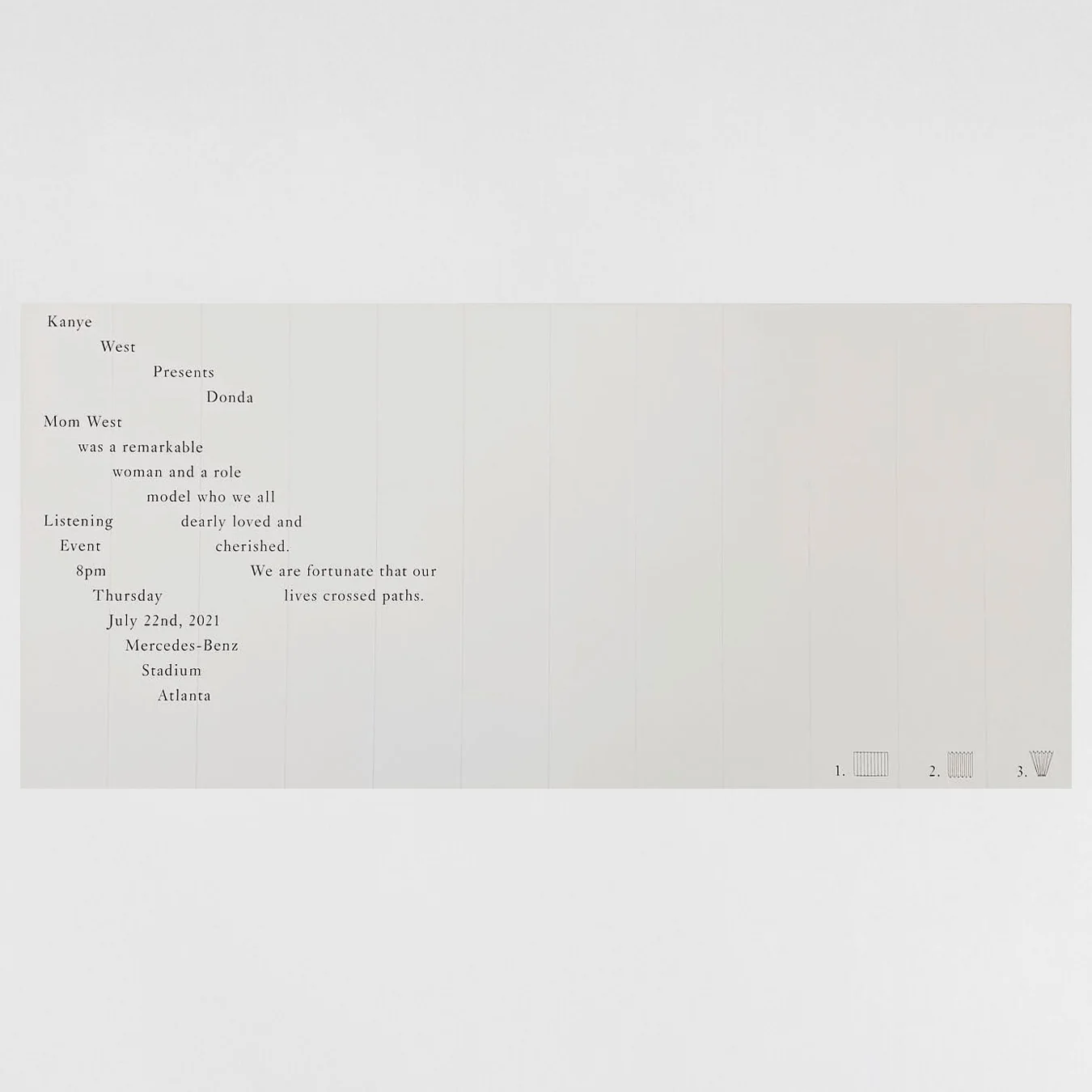 Donda 2021 Atlanta Listening Party Poster - Image 4