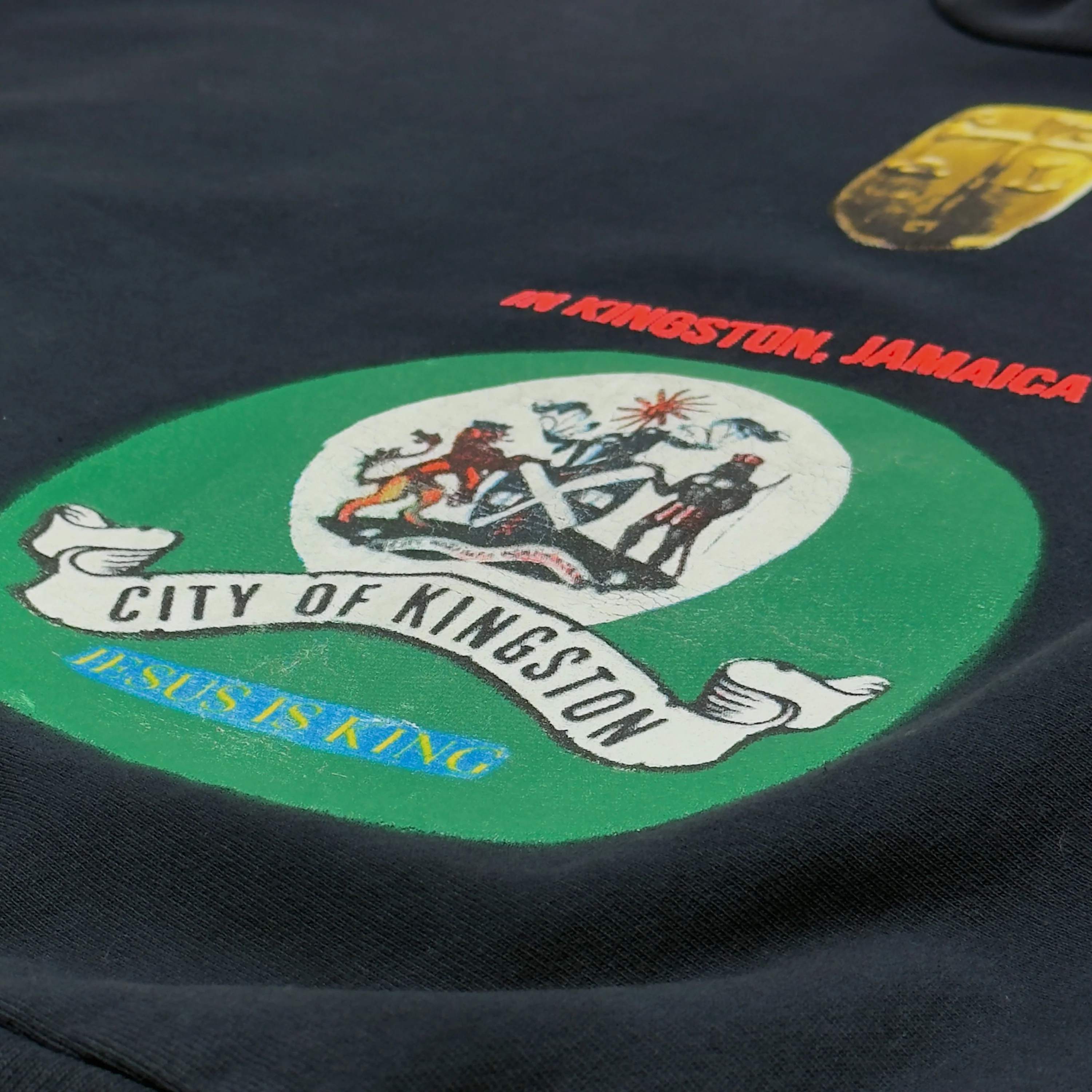 Jesus Is King 2019 Jamaica Sunday Service Crewneck In Navy - Image 3