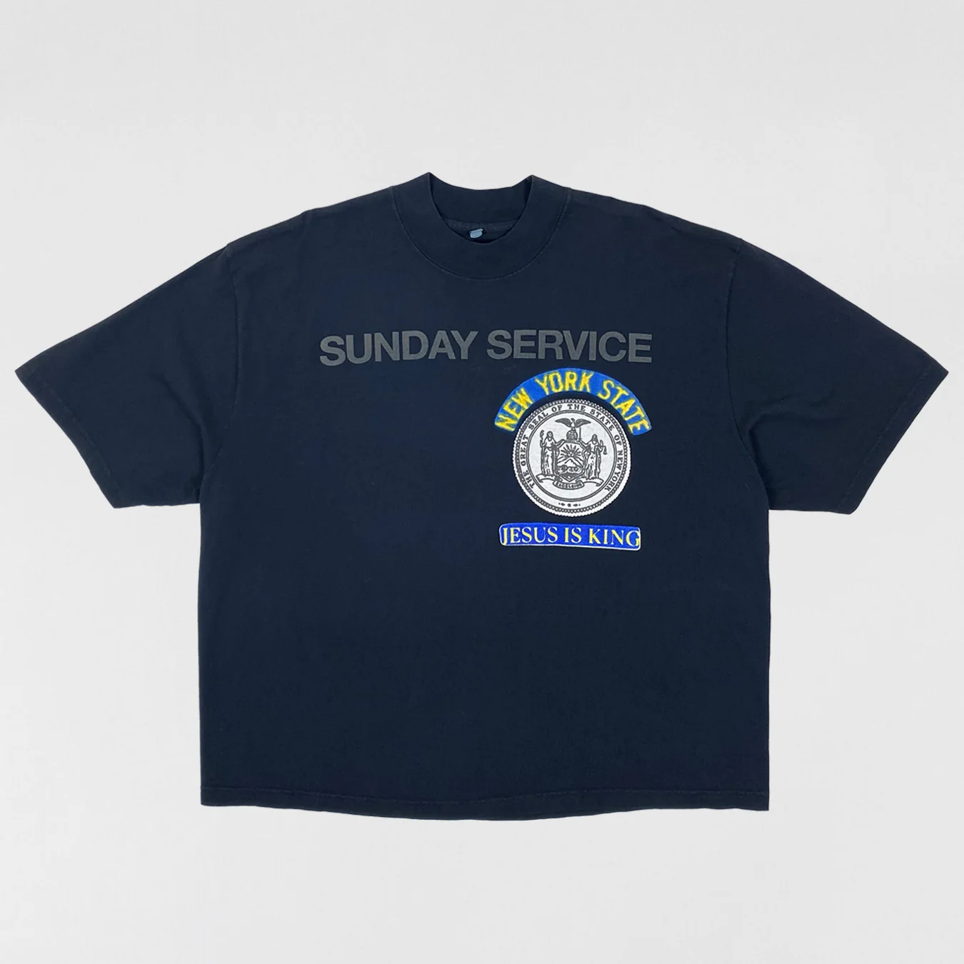 Jesus Is King 2019 NY Sunday Service Tee in Navy