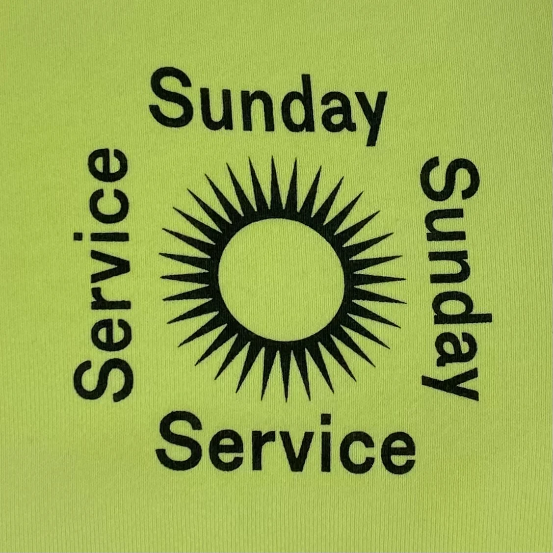 Jesus Is King 2019 Unreleased Kid's Sunday Service Crewneck In Frozen Yellow - Image 2