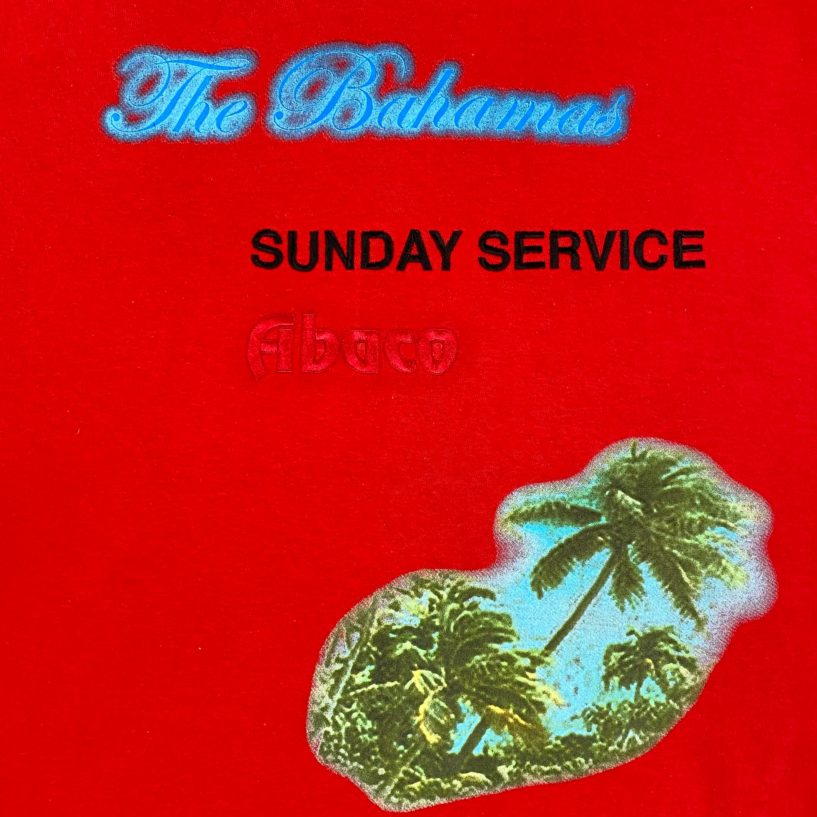 Jesus Is King 2019 Unreleased Sunday Service Bahamas Long Sleeve In Red - Image 2