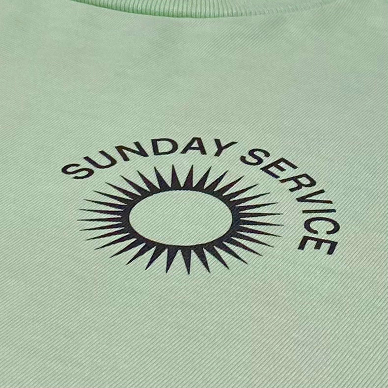 Jesus Is King 2019 Unreleased Sunday Service Sun Logo Tee - Image 4