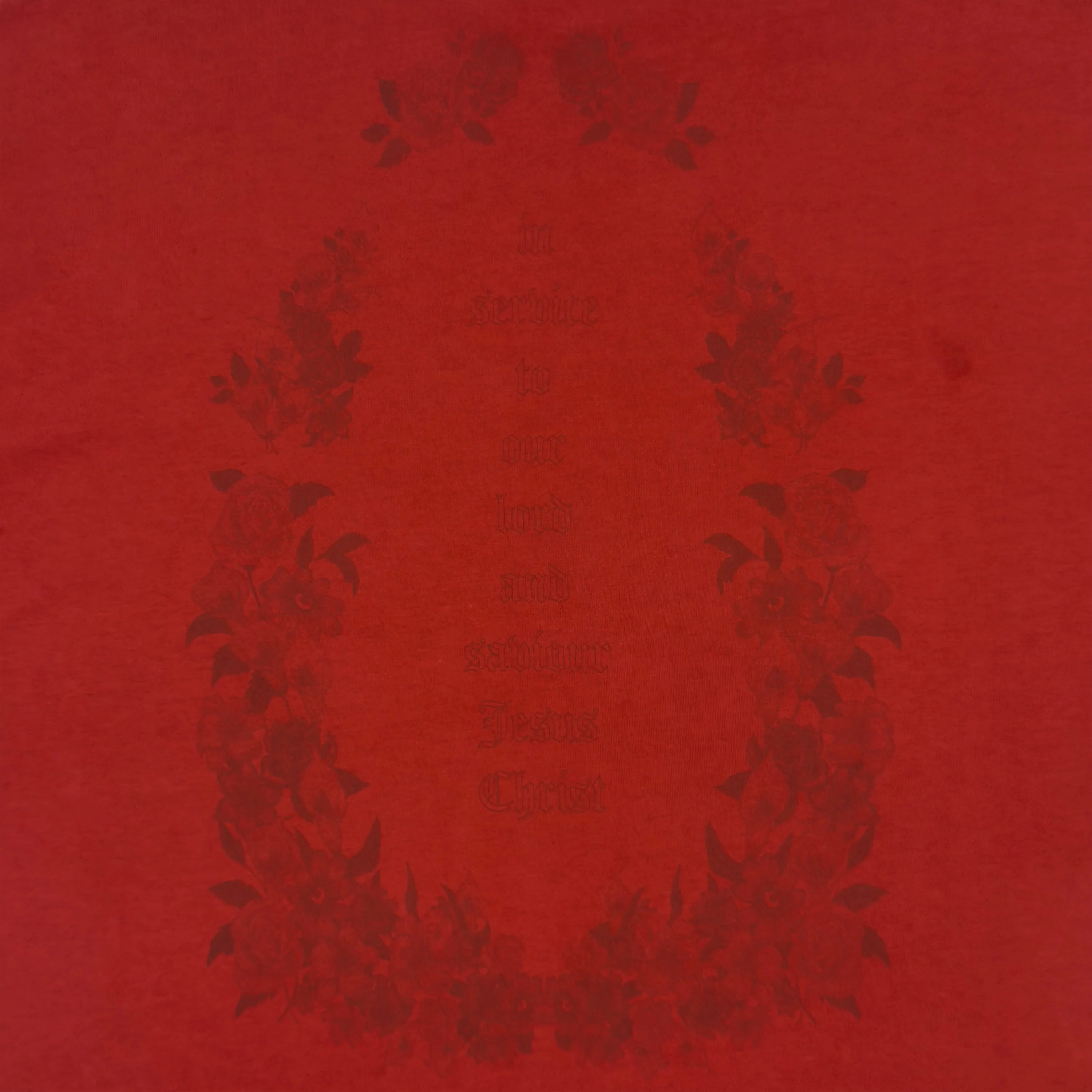 Jesus Is King 2019 Unreleased Sunday Service Christ's Choir Tee In Red - Image 2