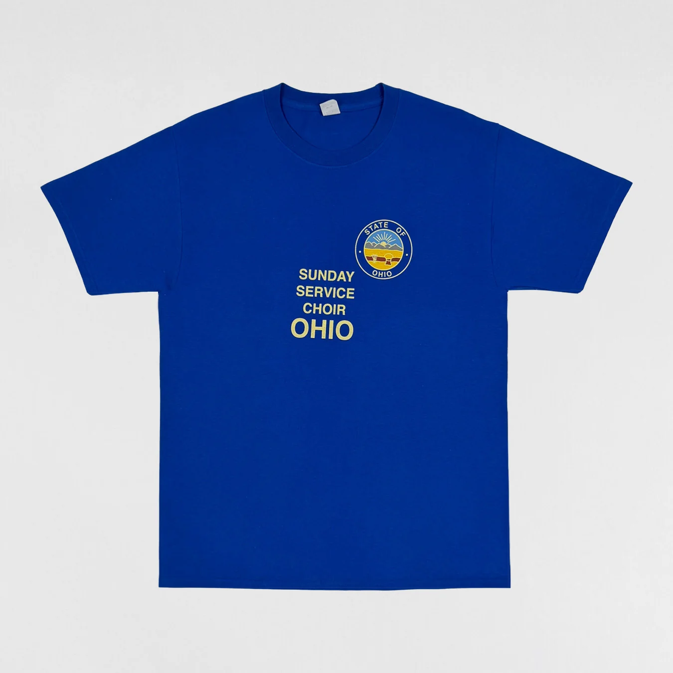 Jesus Is King 2019 Unreleased Sunday Service Ohio Choir Tee In Blue