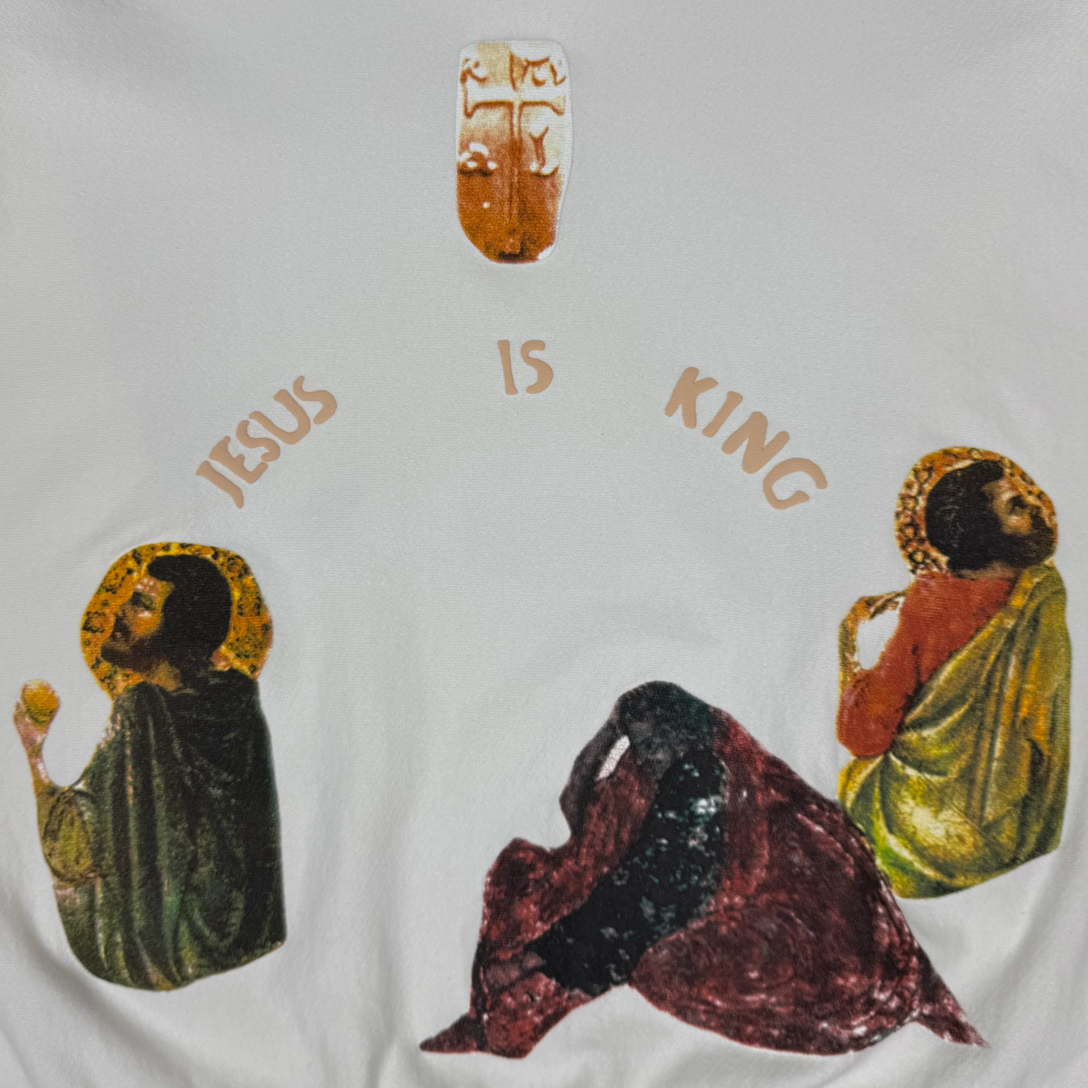 Jesus Is King 2019 Portrait Crewneck Sweater In White - Image 2