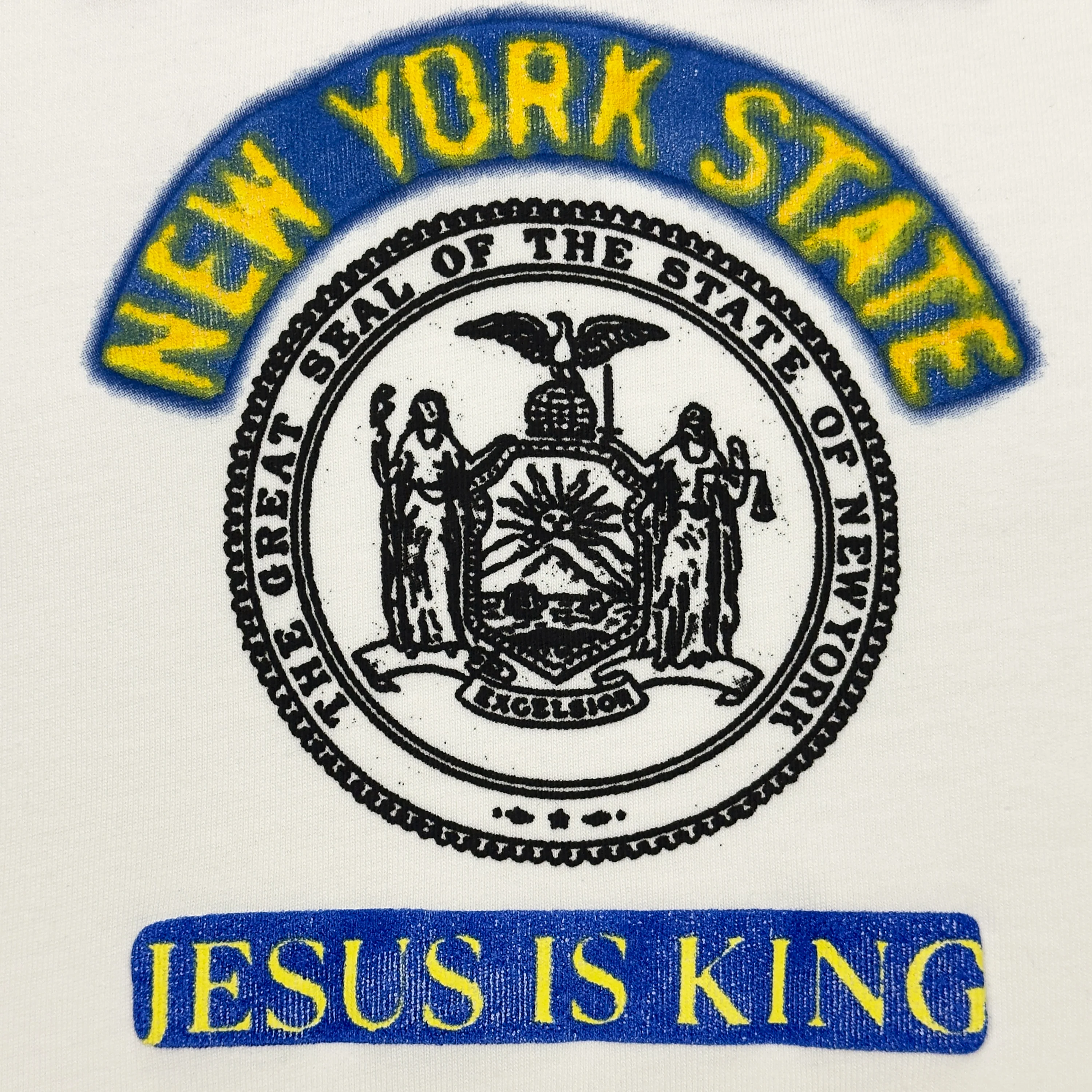 Yeezy Season 7 Jesus Is King New York LP Tee In White - Image 2