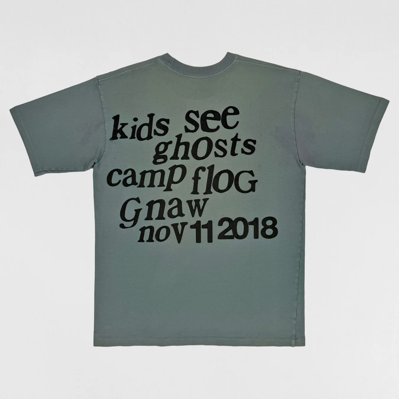 Kids See Ghost 2018 CPFM 'Lucky Me I See Ghosts' Tee In Glacier - Image 4