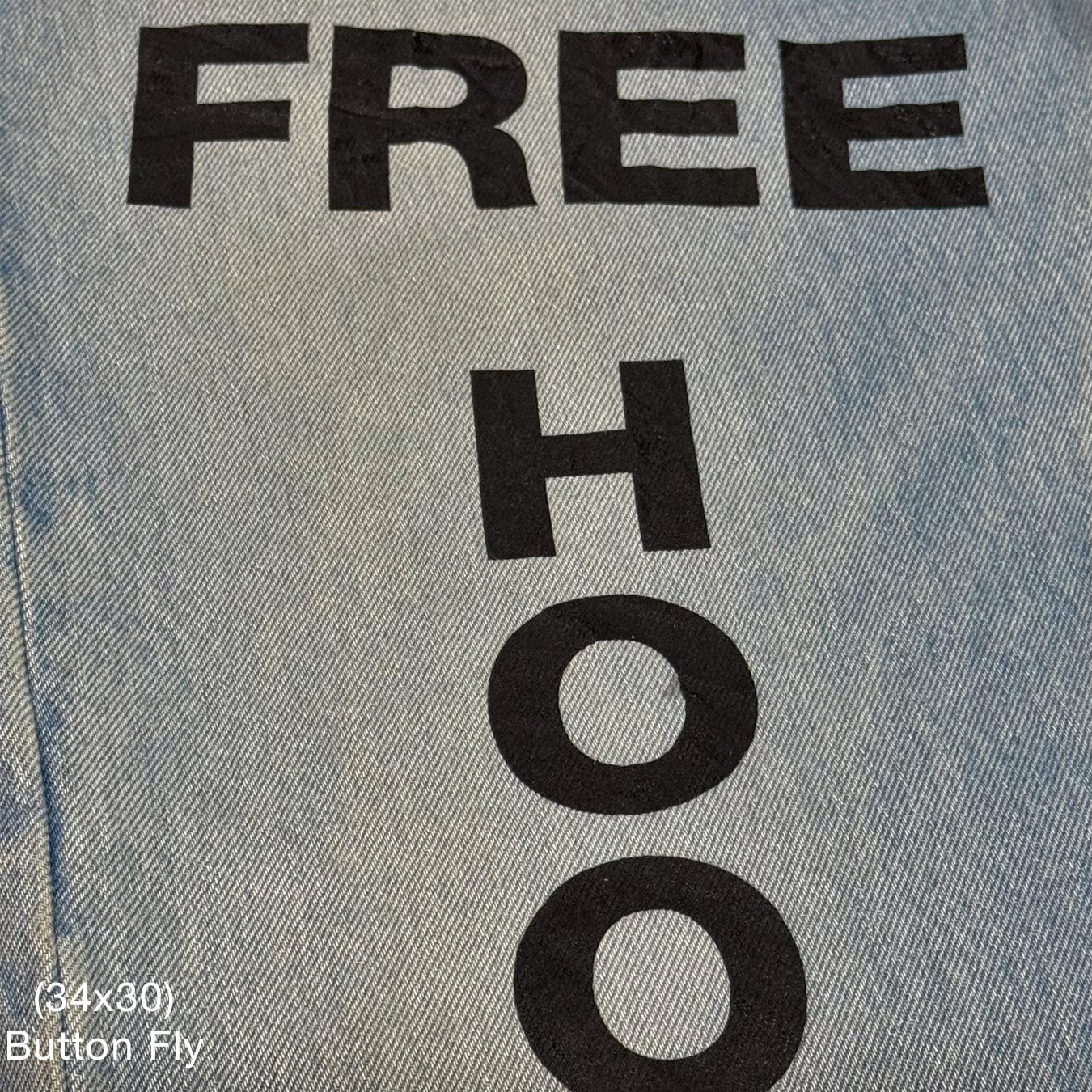 Yeezy 2021 Vintage 'Free Hoover' Levi's Denim In Light Wash - Image 10