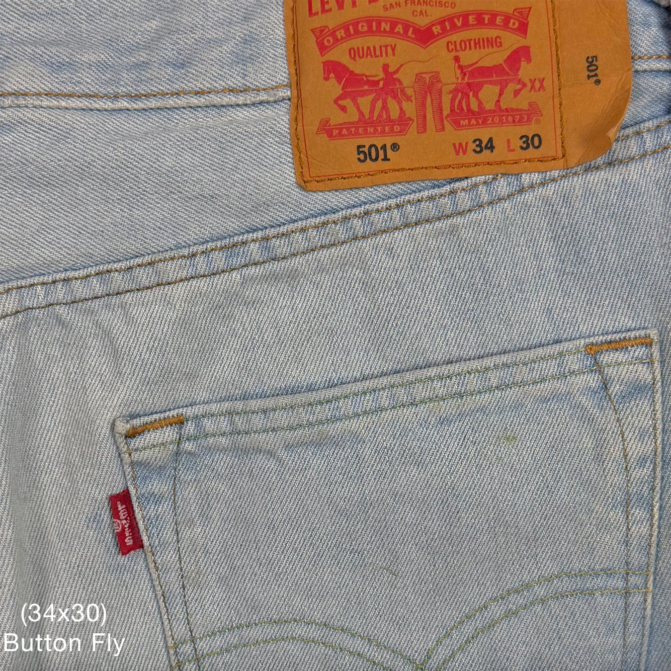 Yeezy 2021 Vintage 'Free Hoover' Levi's Denim In Light Wash - Image 11