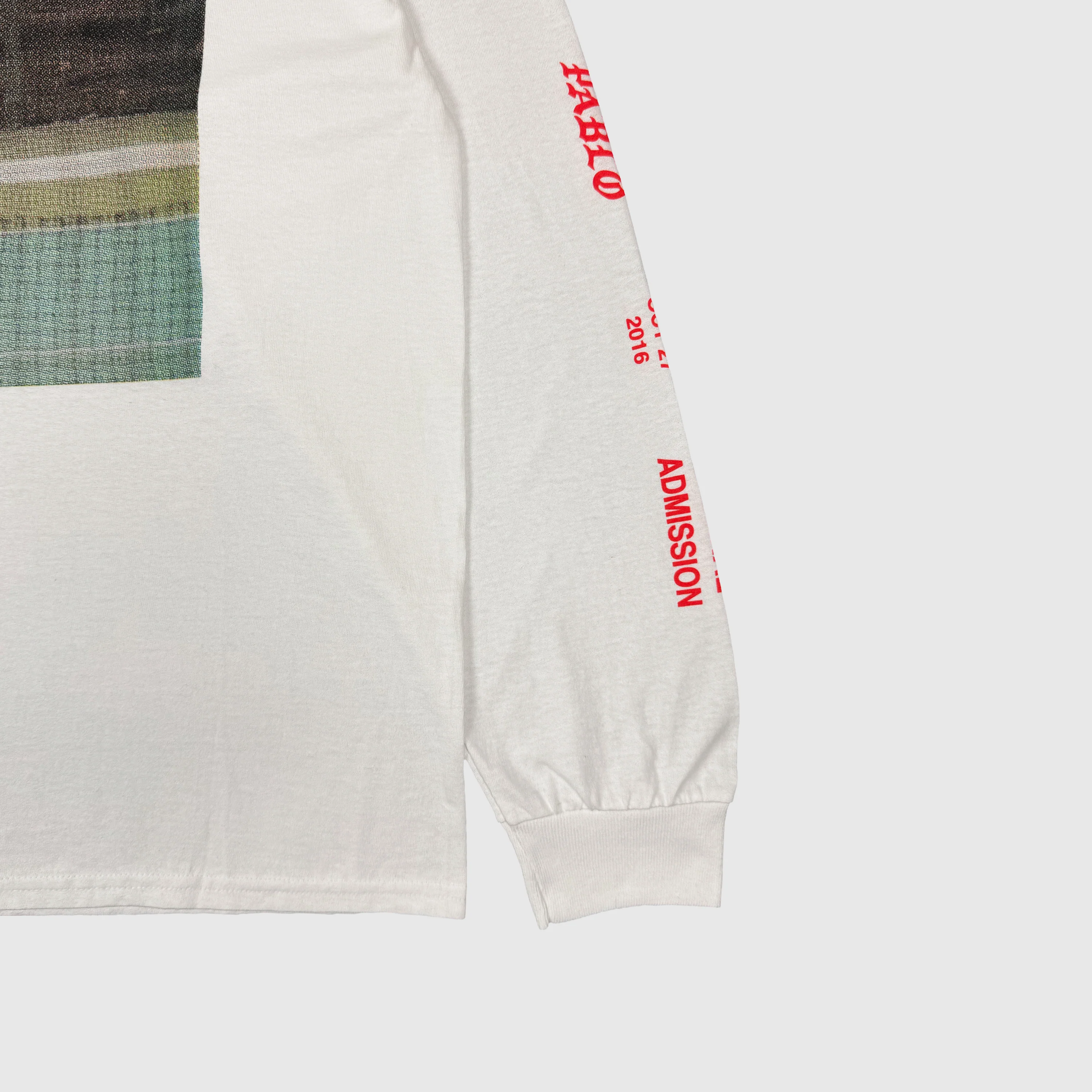 Saint Pablo Tour 2016 Kim Kardashian Long Sleeve In Faded White - Image 5