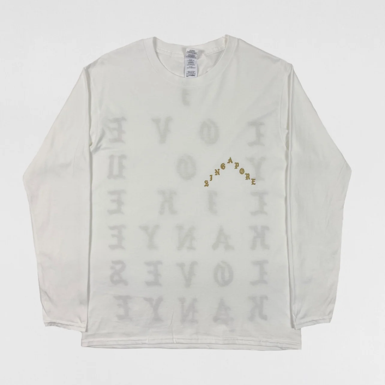 The Life of Pablo 2016 Singapore ‘I Love You’ Long Sleeve - Image 4