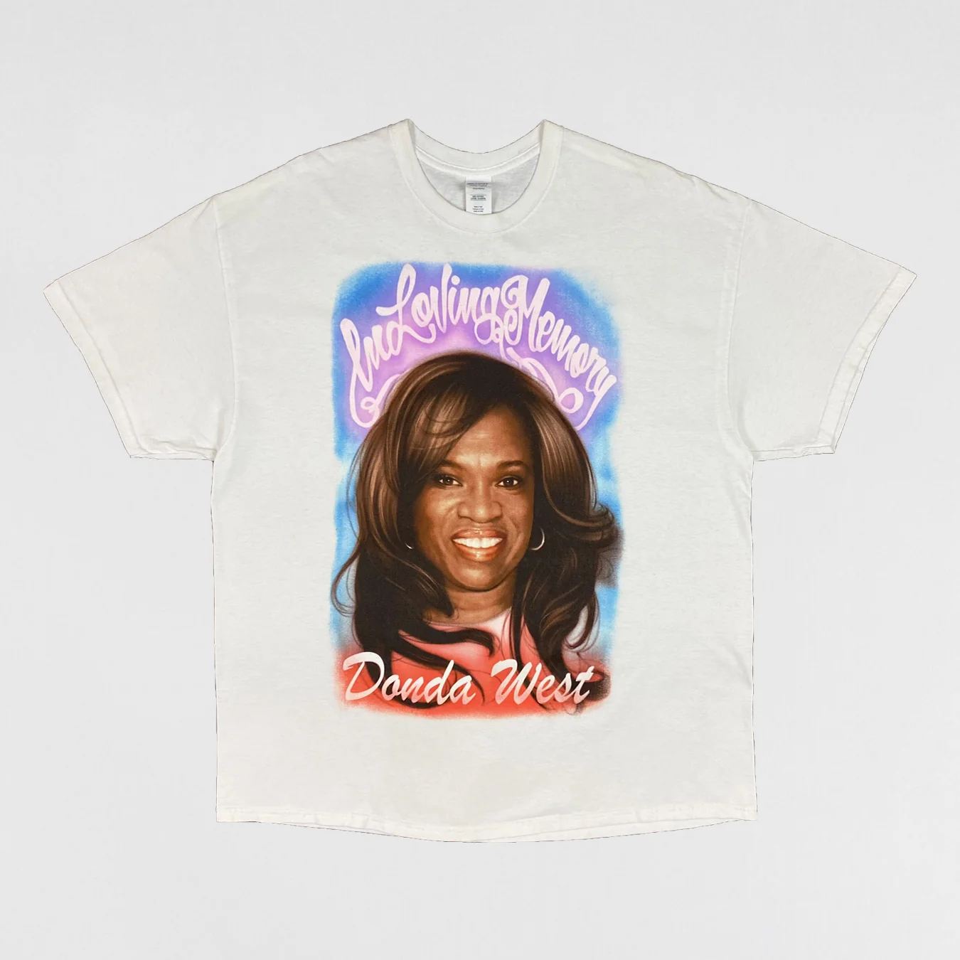 The Life of Pablo 2016 'In Loving Memory' Airbrush Tee In White