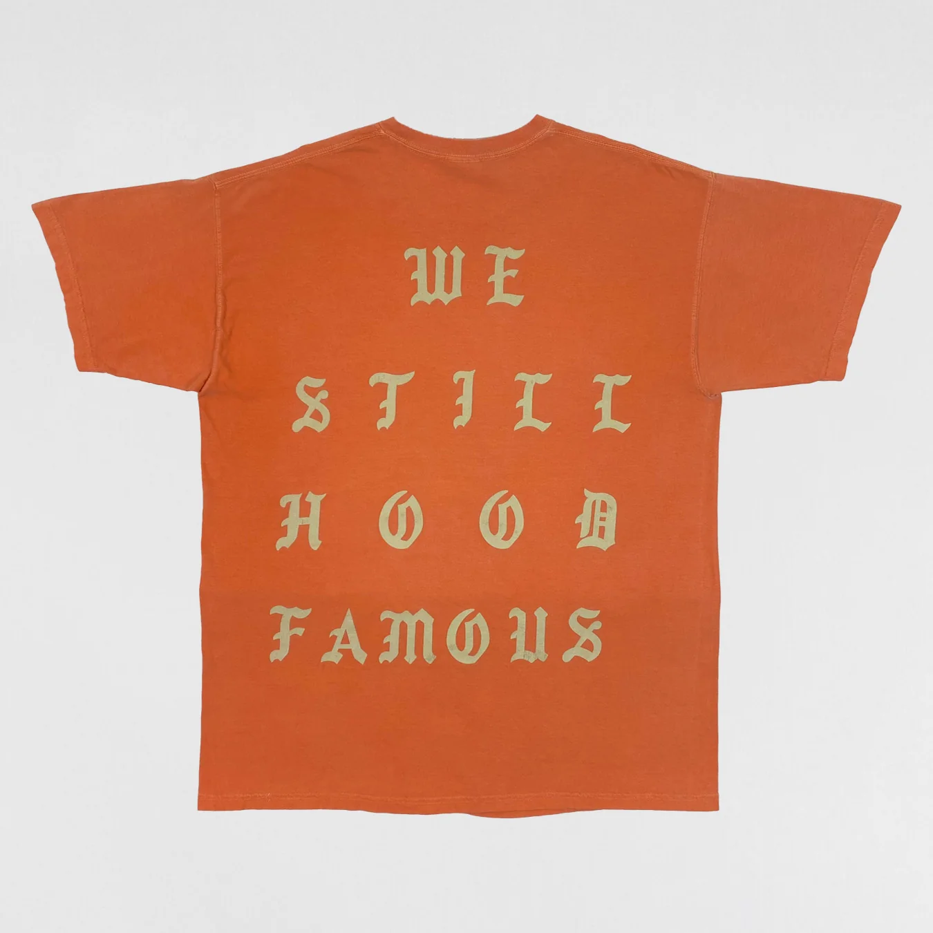 The Life of Pablo 2016 Los Angeles 'Hood Famous' Tee In Orange