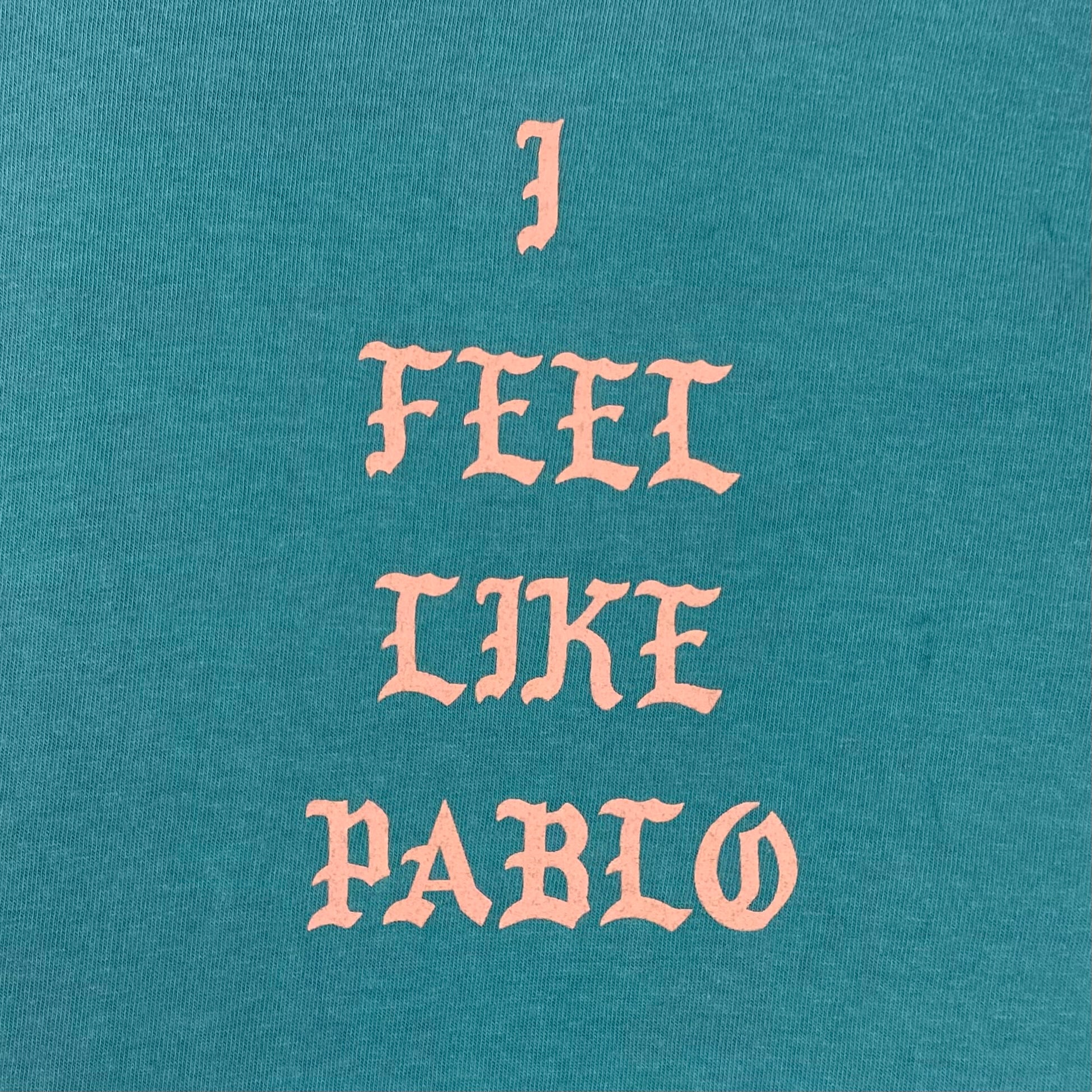 The Life of Pablo 2016 Los Angeles 'I Feel Like Pablo' Long Sleeve In Teal - Image 2
