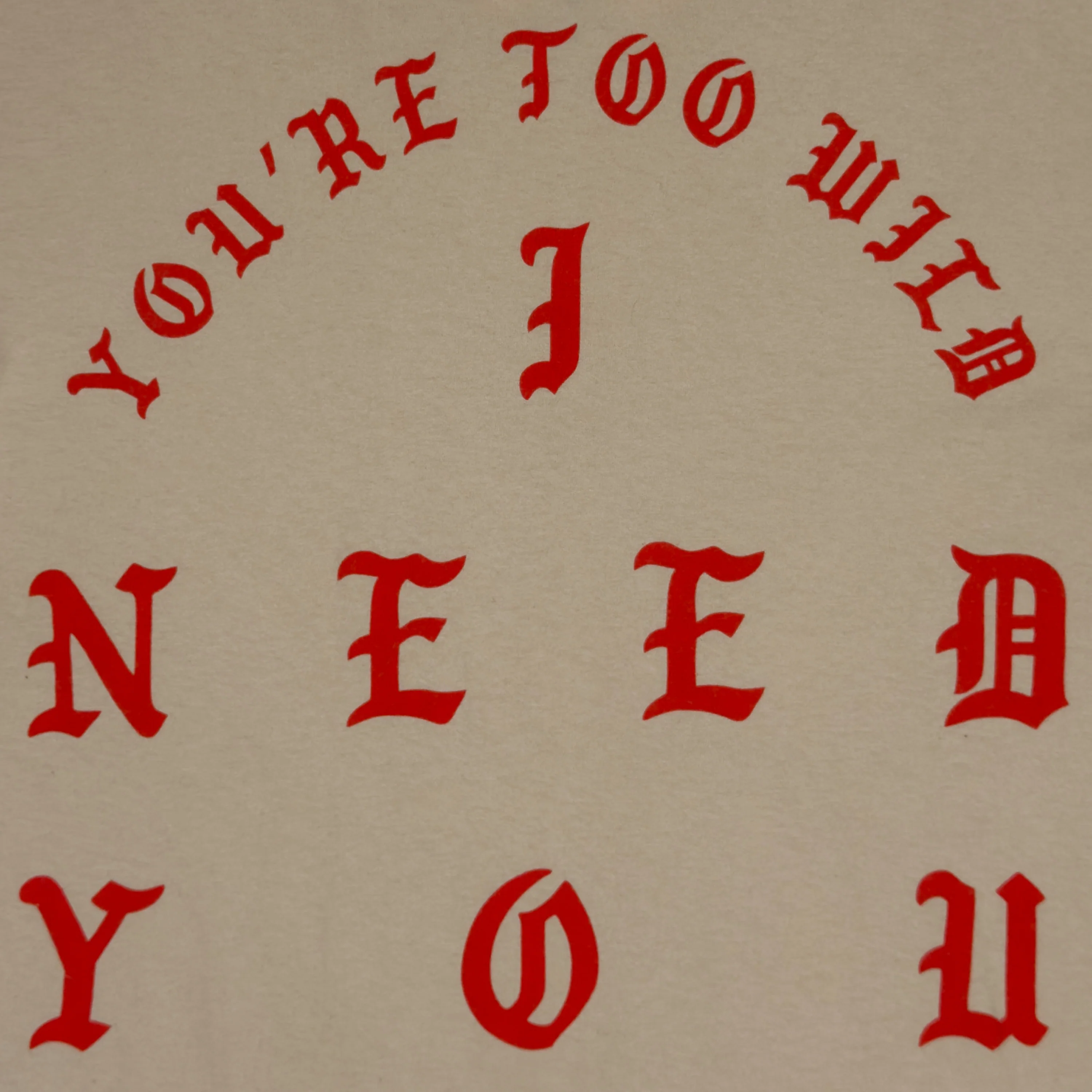 The Life of Pablo 2016 New York 'Wolves' Long Sleeve In Sand - Image 2