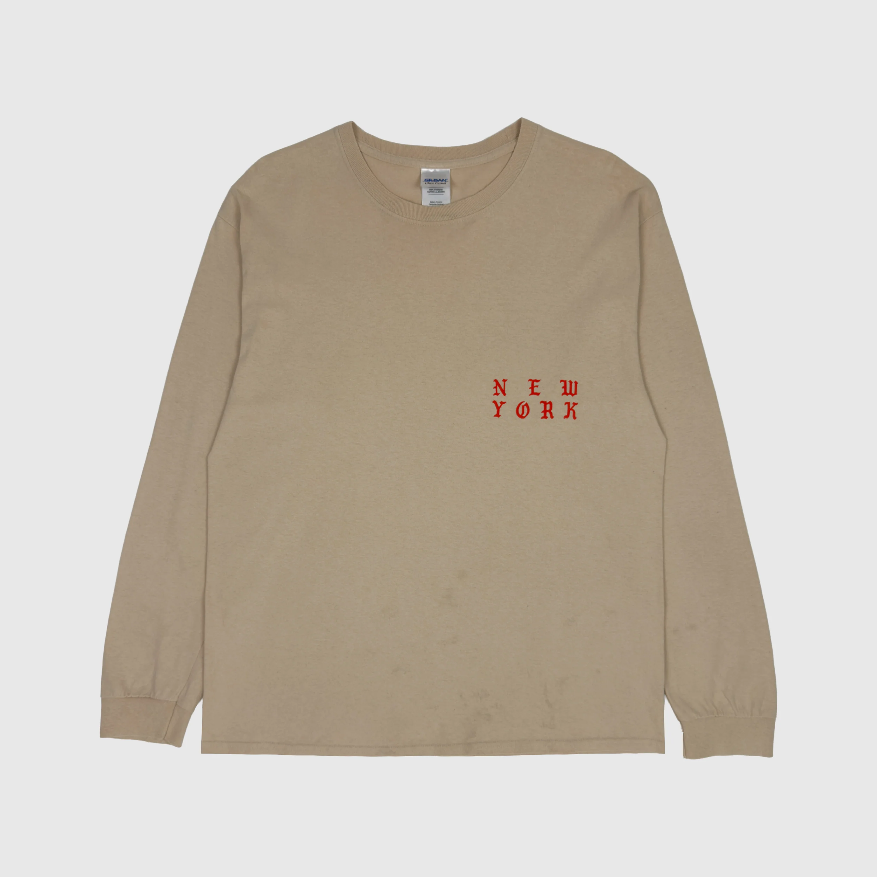The Life of Pablo 2016 New York 'Wolves' Long Sleeve In Sand - Image 3