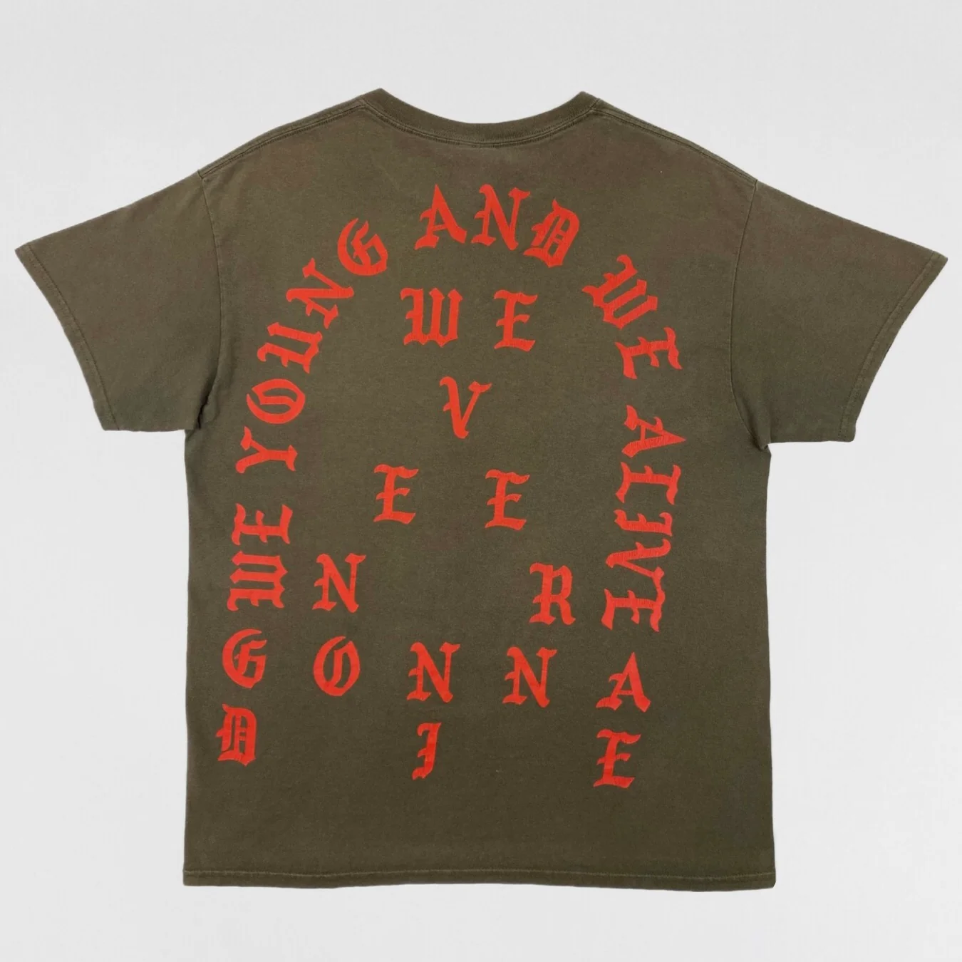 The Life of Pablo 2016 New York ‘Famous’ Tee In Brown