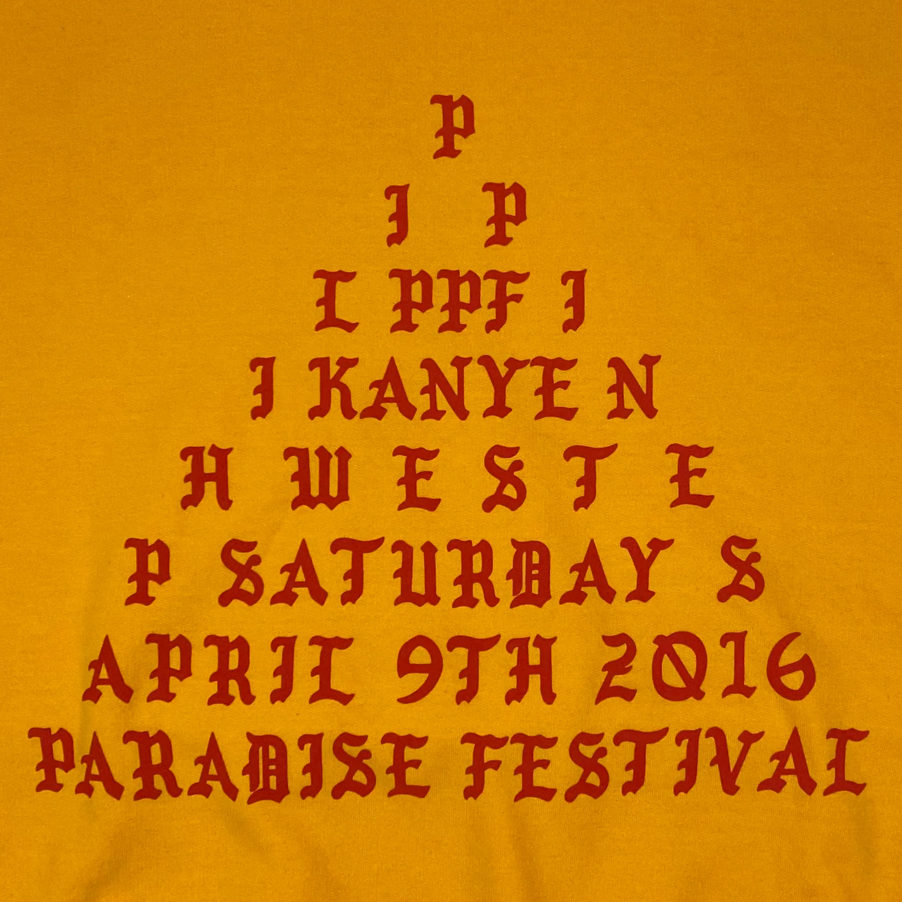 The Life of Pablo 2016 Paradise Fesitval ‘I Feel Like Pablo’ Hoodie - Image 5