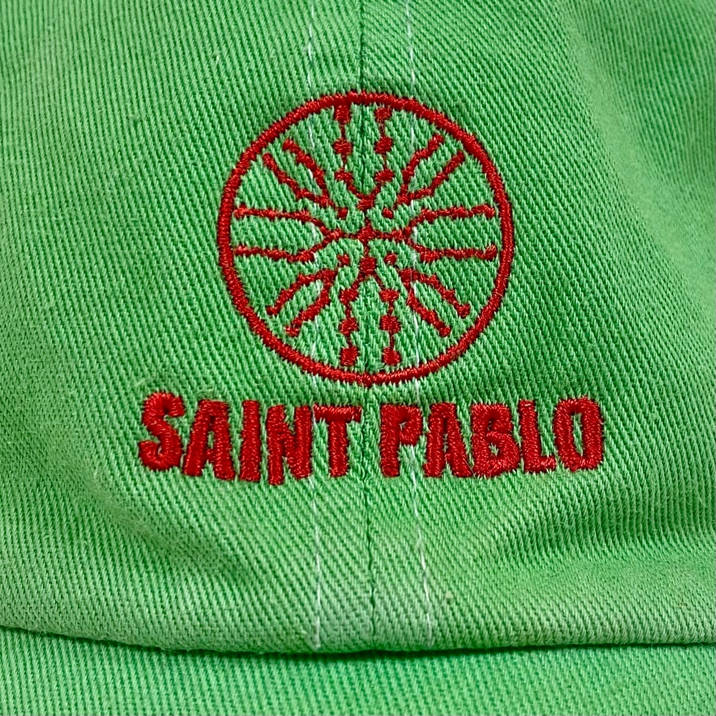 The Life of Pablo 2016 Saint Pablo Embroidered Logo Hat In Mint - Image 2