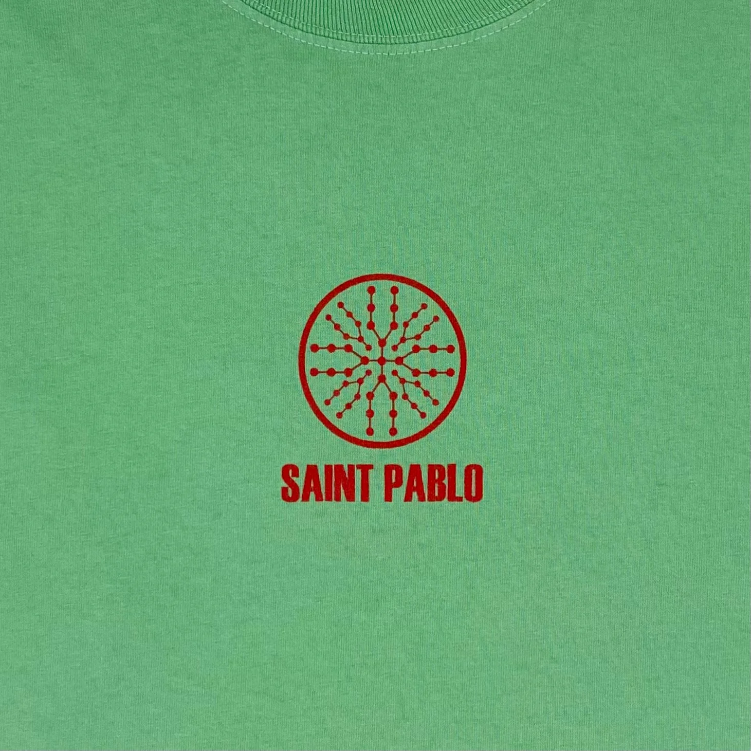 The Life of Pablo 2016 Saint Pablo Logo Long Sleeve In Mint - Image 2