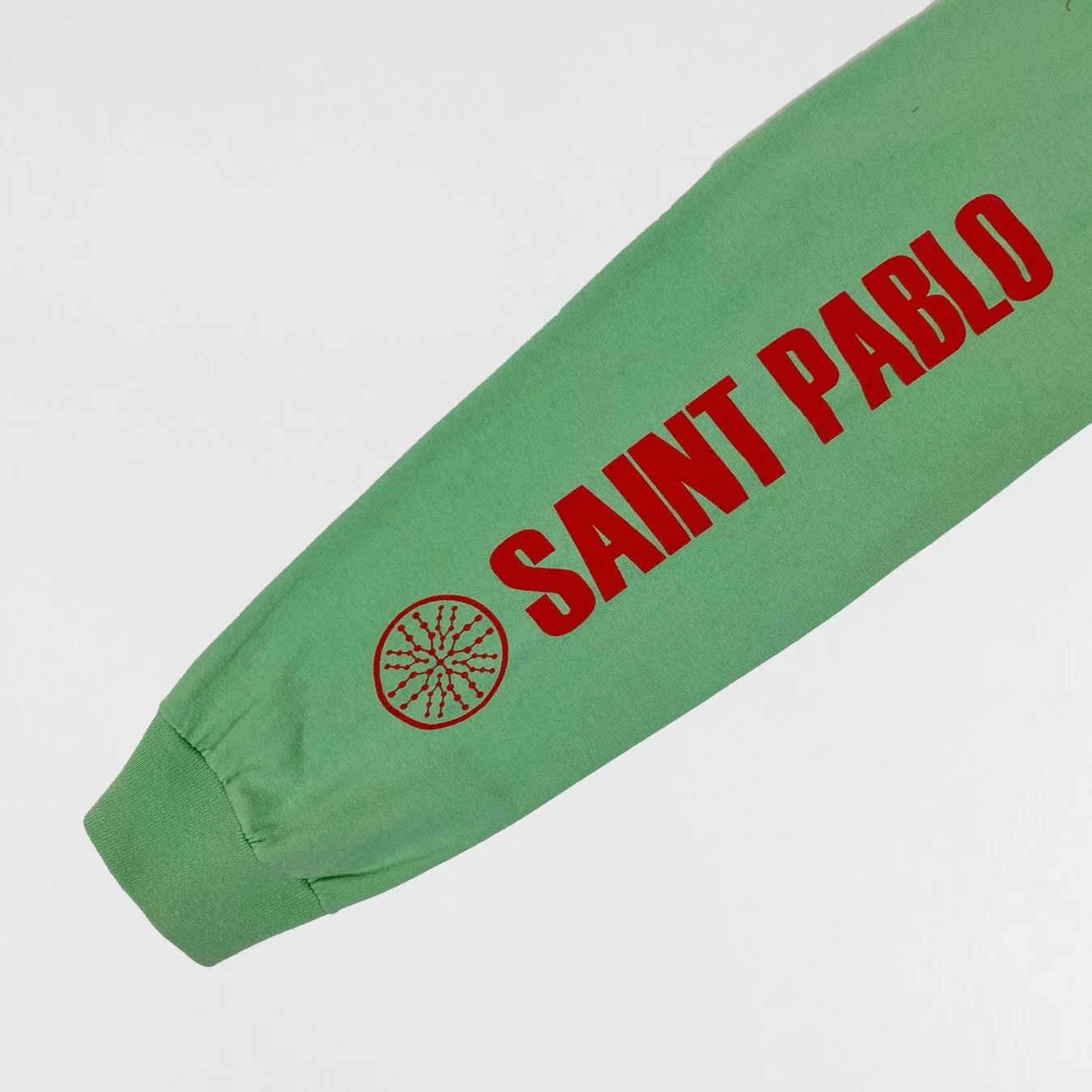 The Life of Pablo 2016 Saint Pablo Logo Long Sleeve In Mint - Image 4