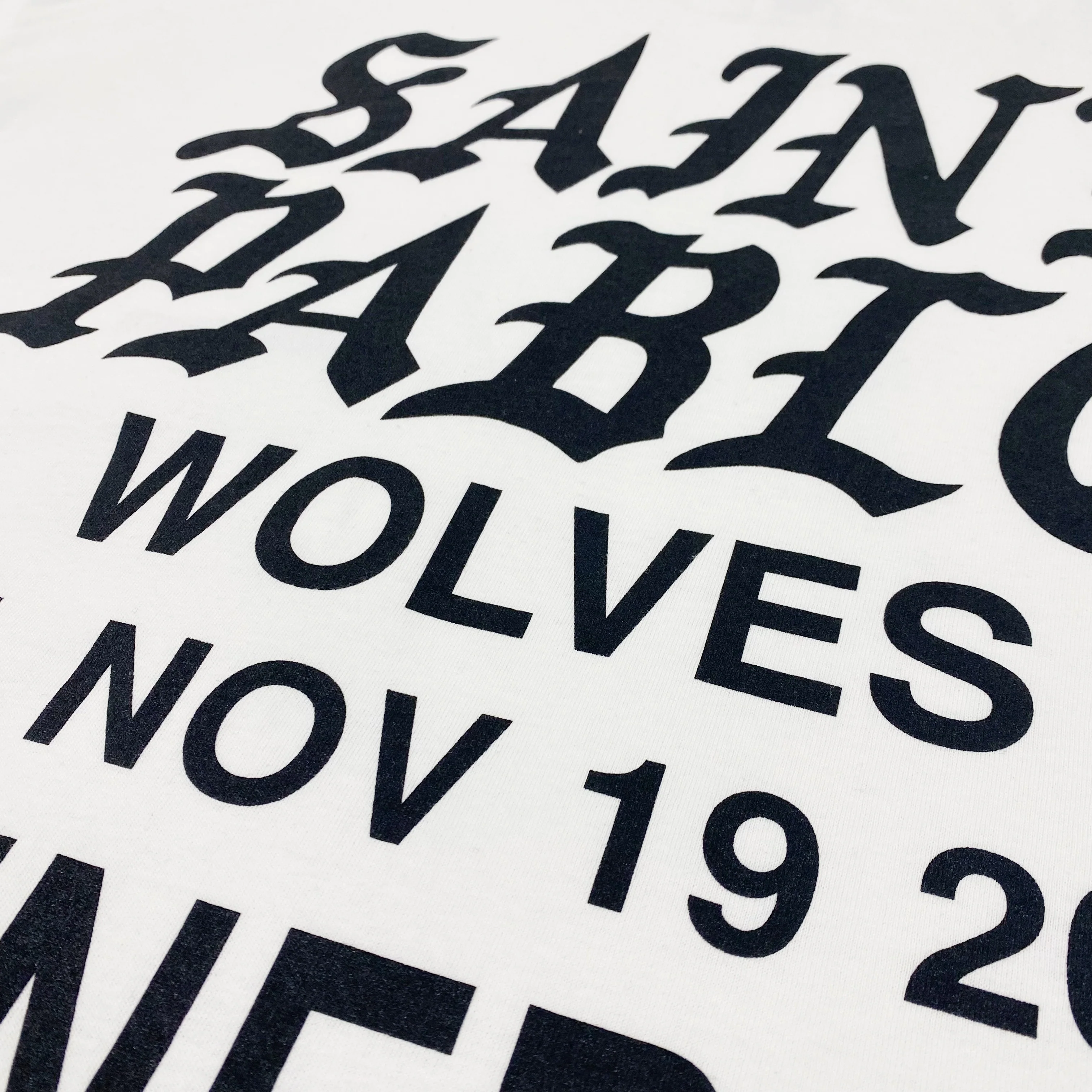 Saint Pablo Tour 2016 Wolves Long Sleeve In White - Image 3