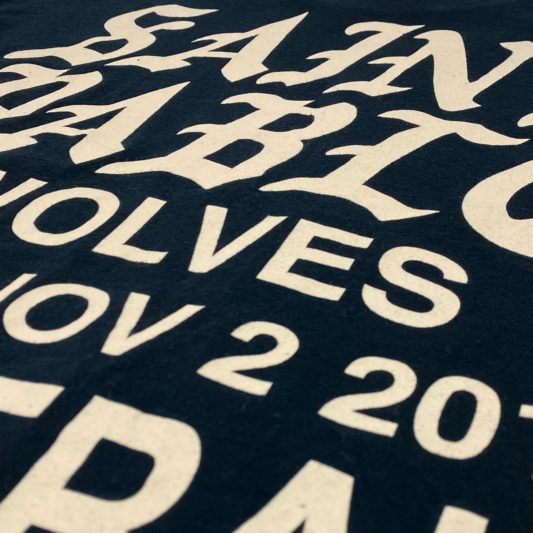 Saint Pablo Tour 2016 Wolves Long Sleeve In Black - Image 4