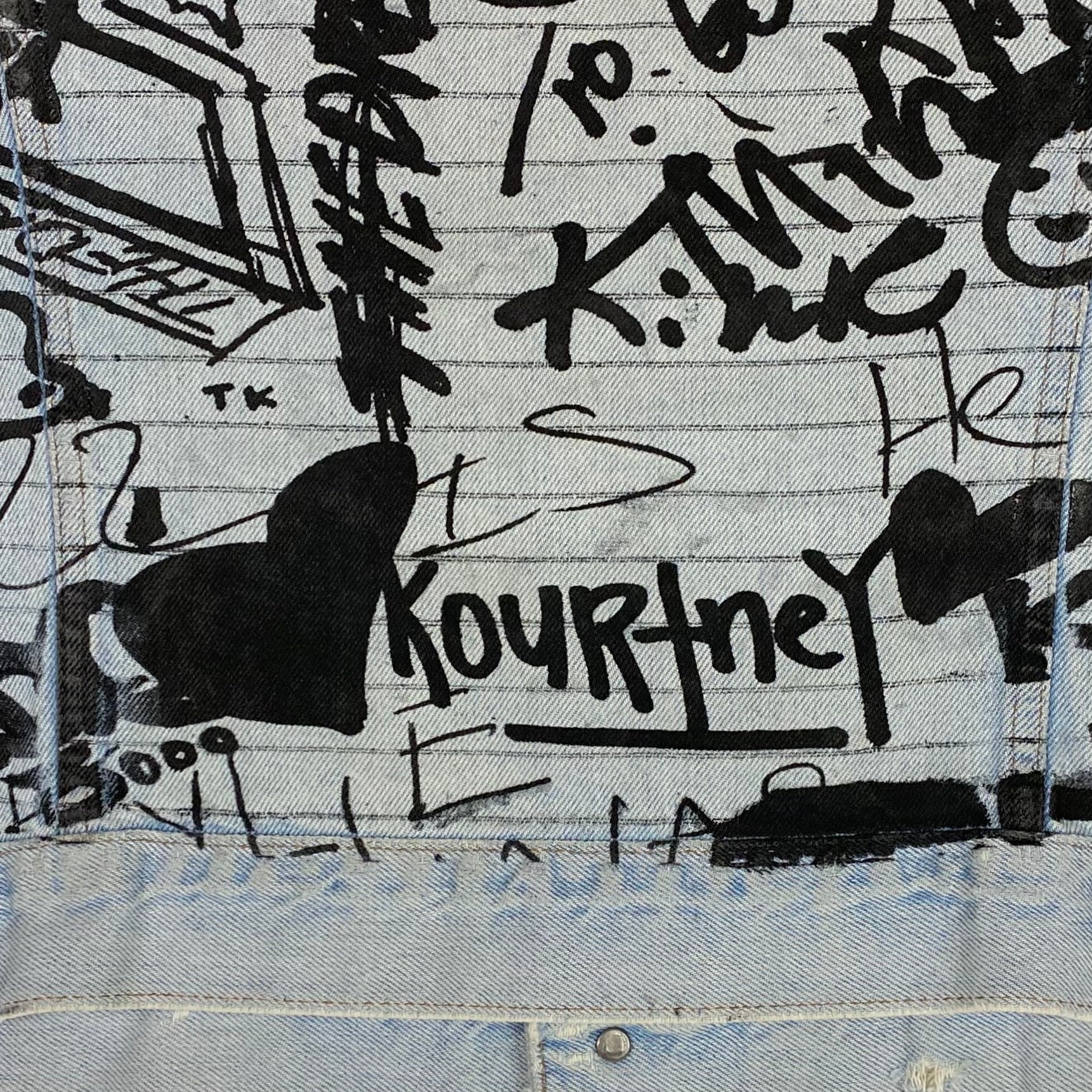 The Life of Pablo 2016 Studio Notepad 1 of 1 Reworked Denim Jacket - Image 10