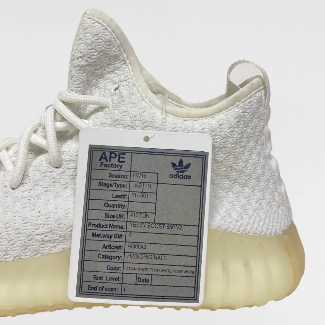 Yeezy Boost 2016 Unreleased 650 V2 Samples In White - Image 5
