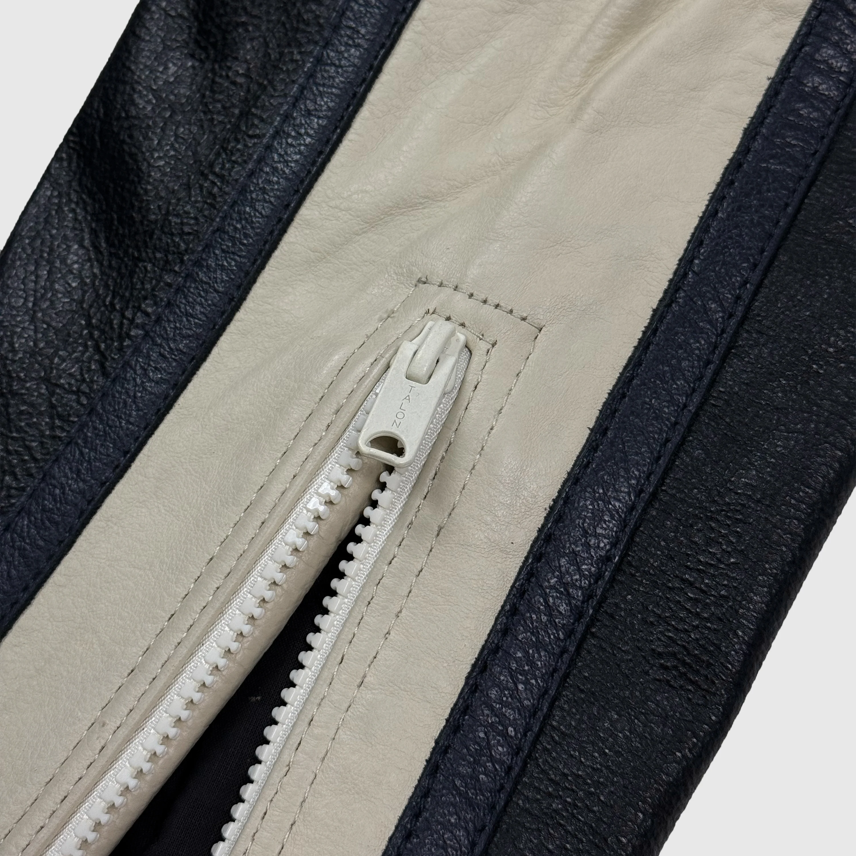 Yeezy Season 5 Unreleased Leather Biker Pants In Ink - Image 5