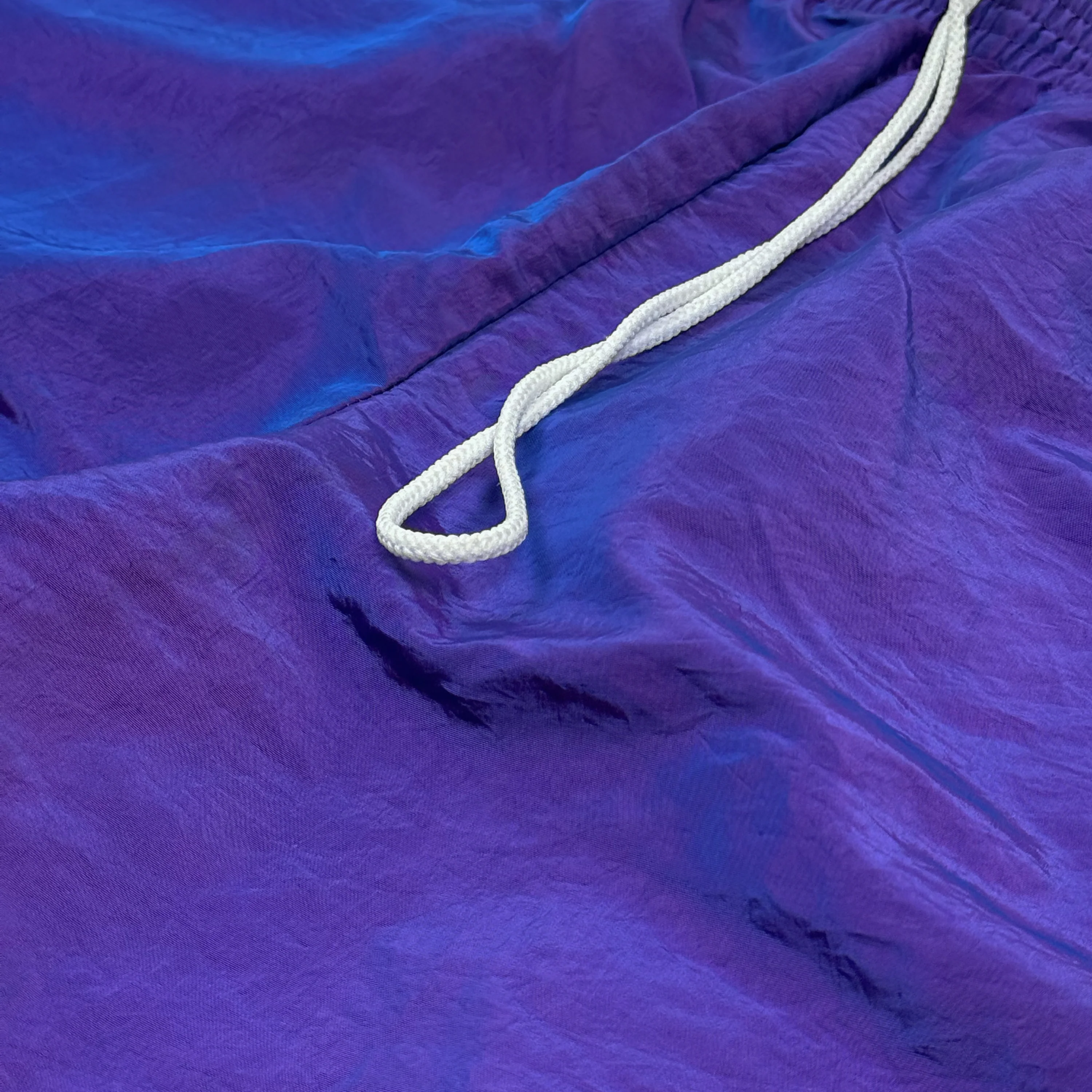 Vintage 1990's Boxy Shorts In Iridescent Purple - Image 2