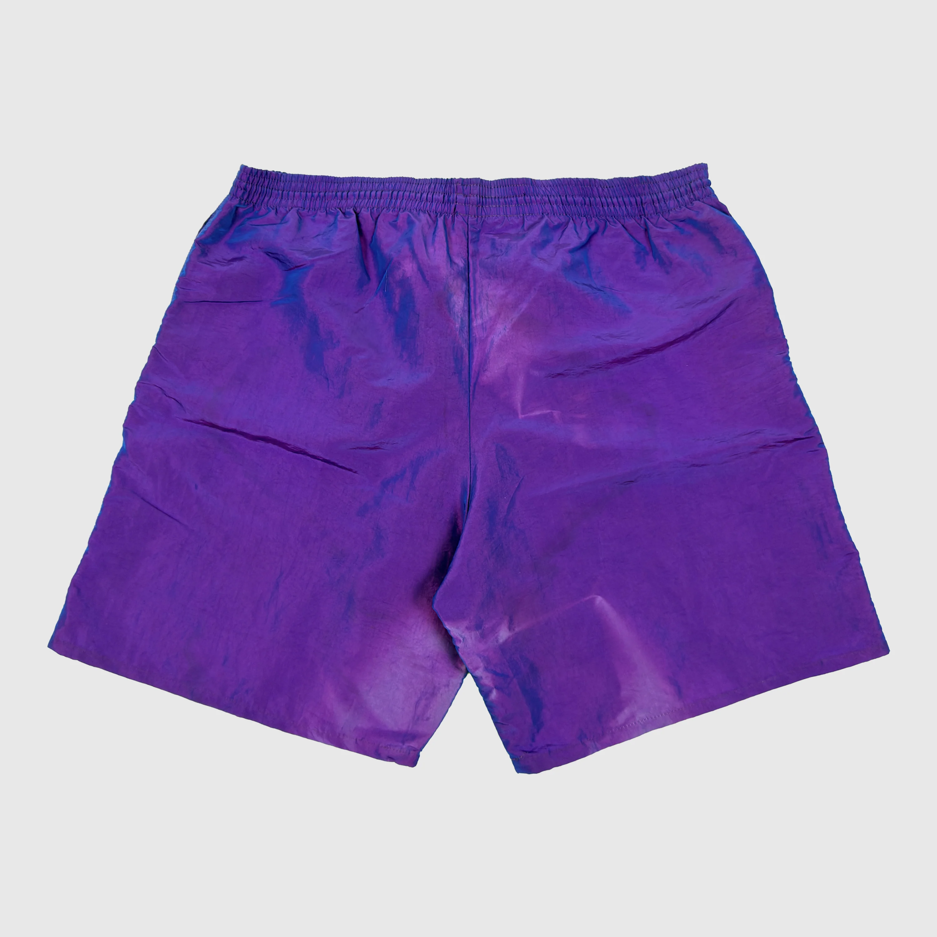 Vintage 1990's Boxy Shorts In Iridescent Purple - Image 4