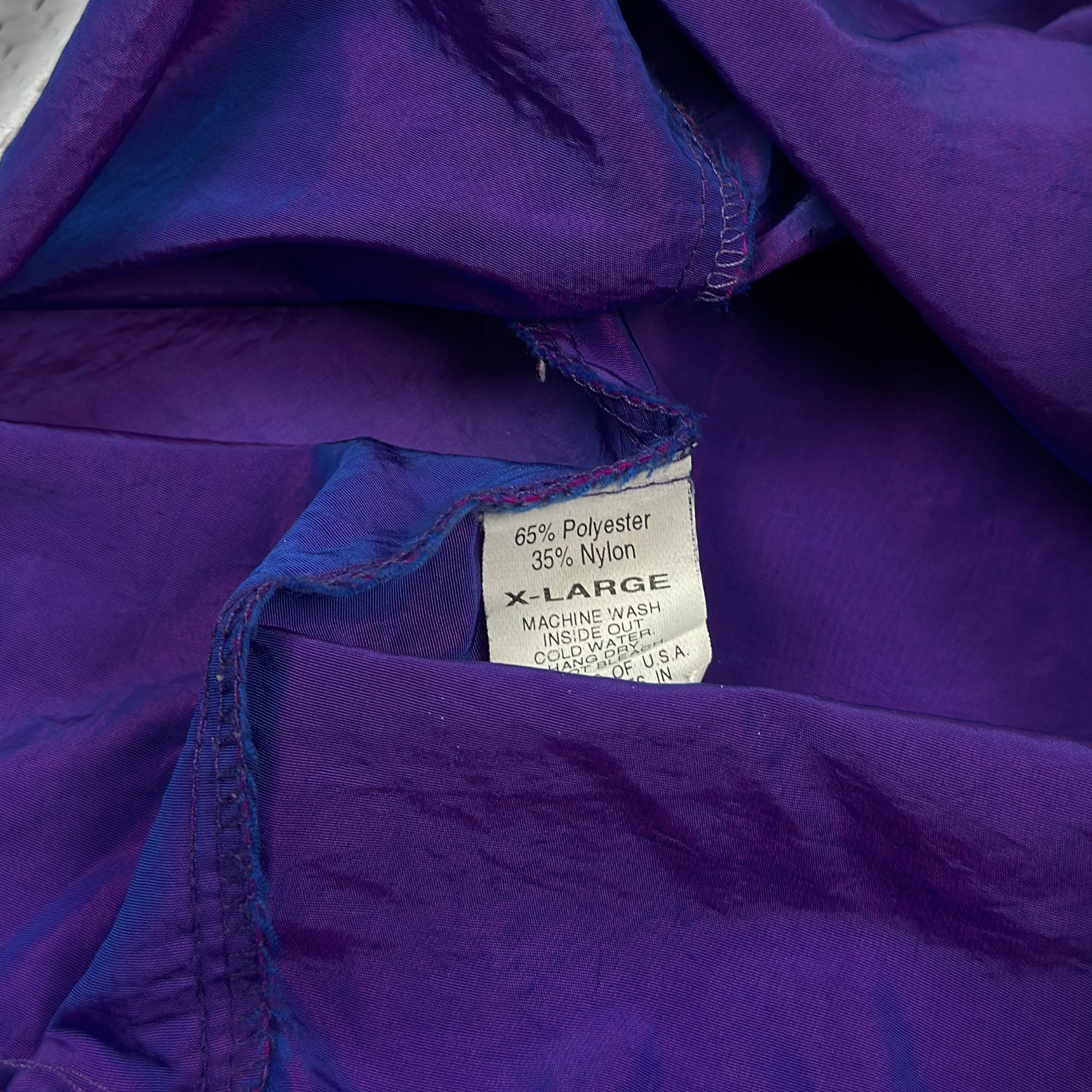Vintage 1990's Boxy Shorts In Iridescent Purple - Image 5