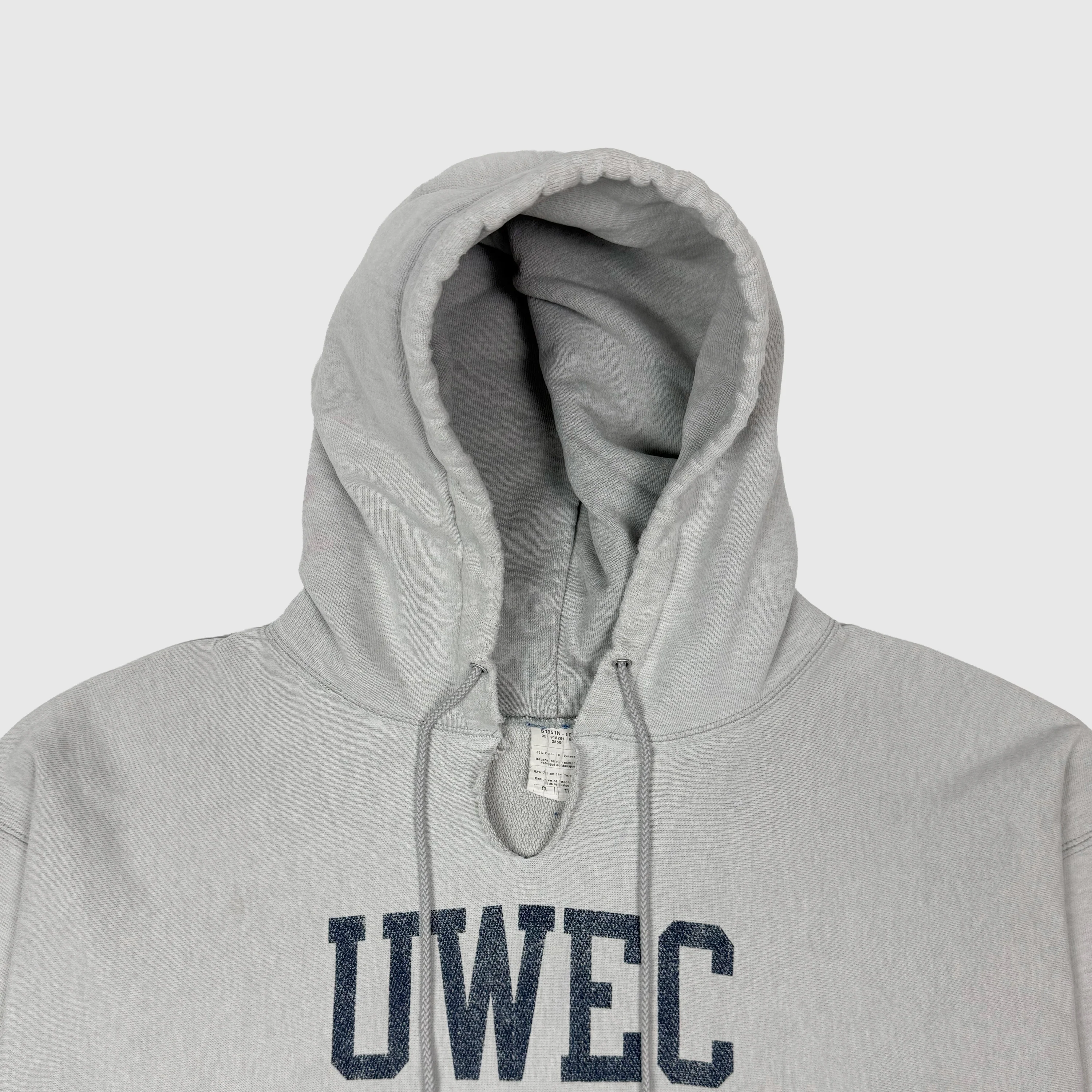 Vintage Champions Reverse Weave Hoodie In Heather Grey - Image 3