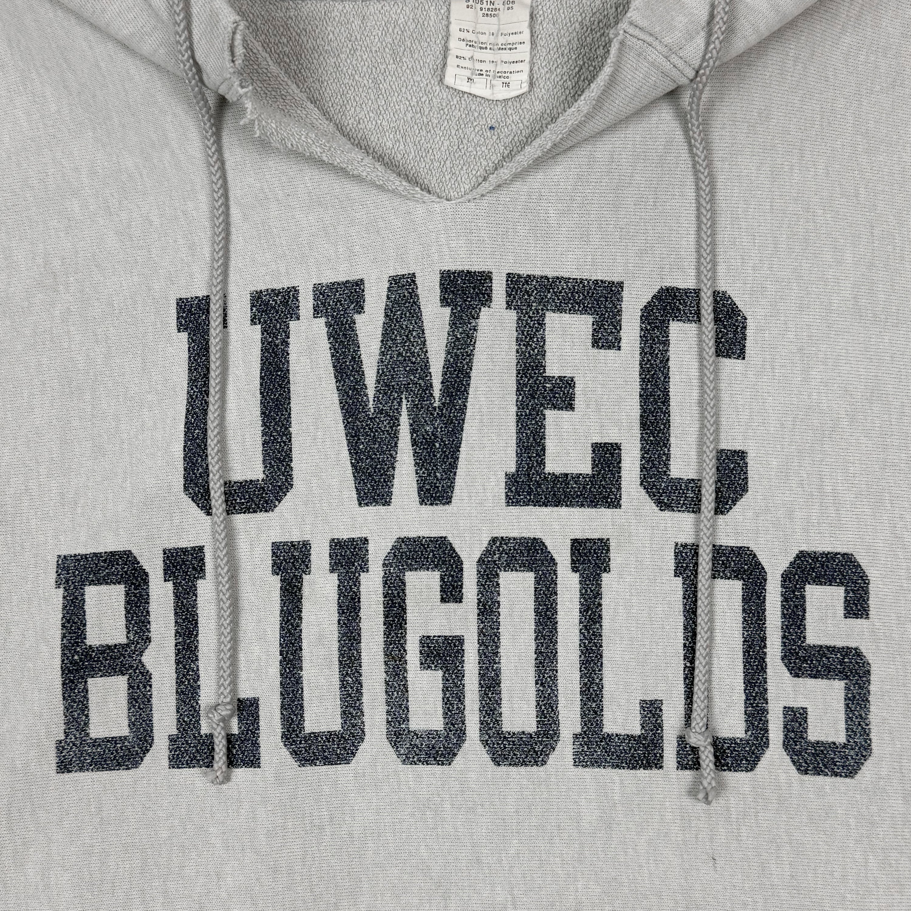 Vintage Champions Reverse Weave Hoodie In Heather Grey - Image 4