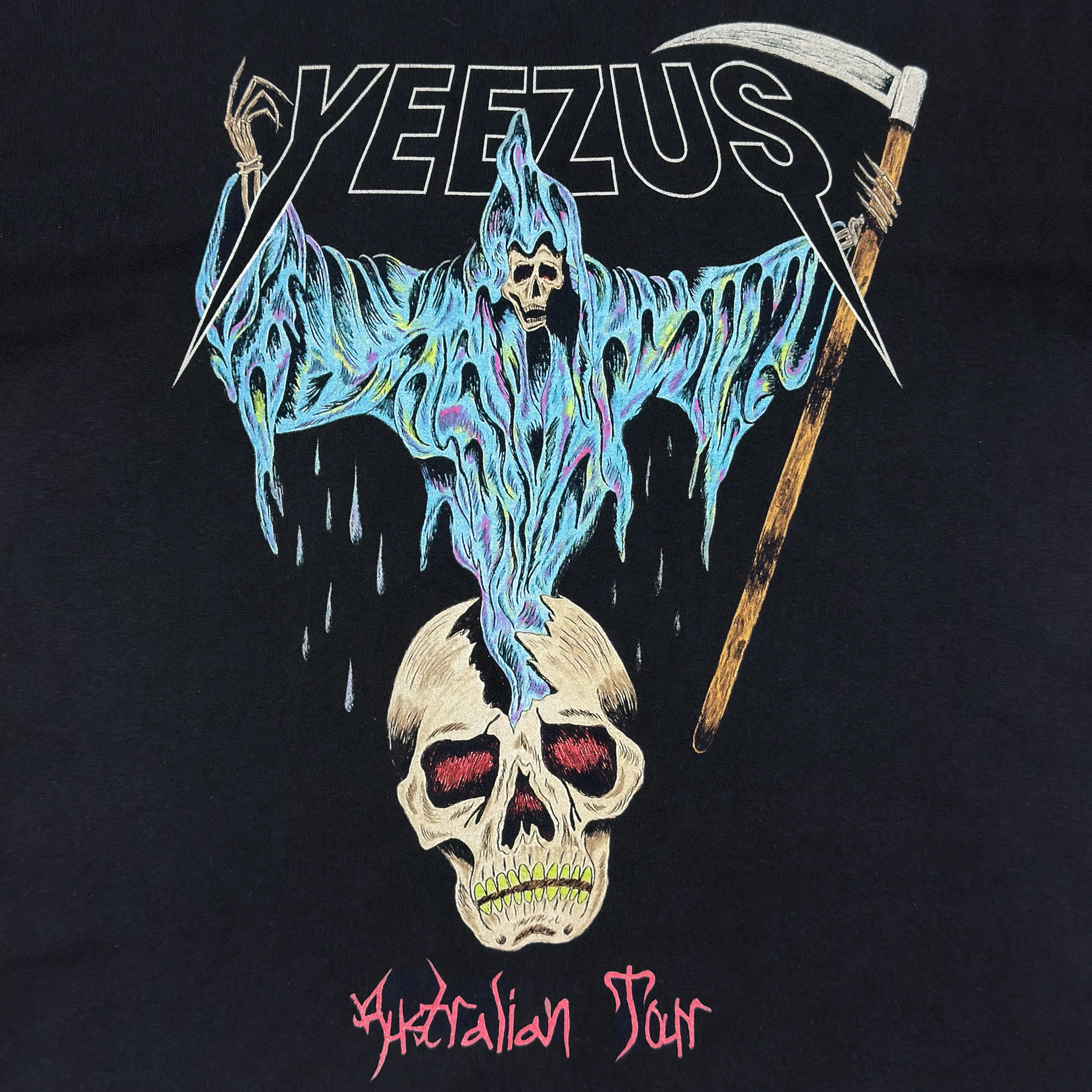 Yeezus Australian Tour 2014 Flying Reaper Tee By Wes Lang - Image 2