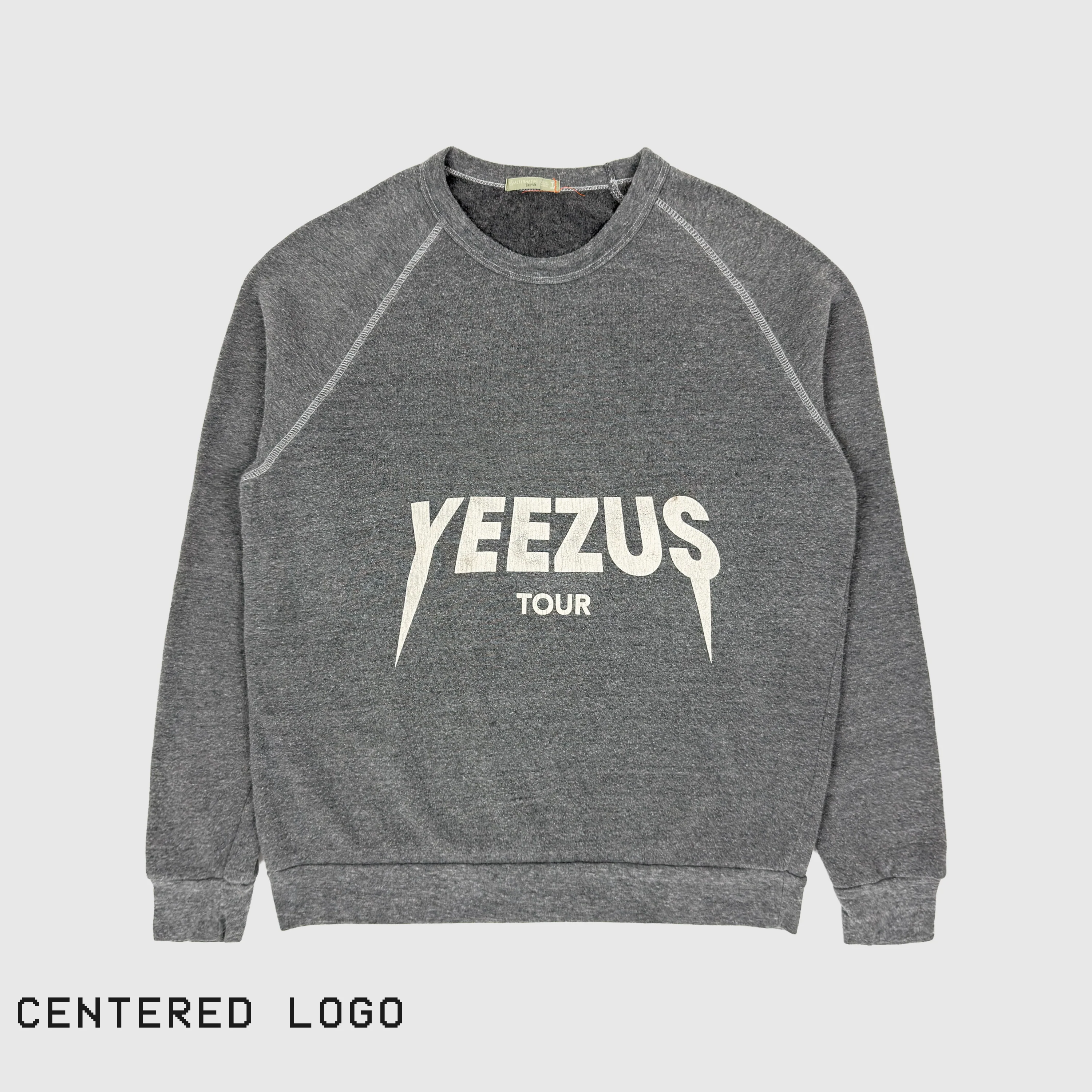Yeezus Tour 2013 OG Raglan Crewneck By Virgil Abloh - Image 4