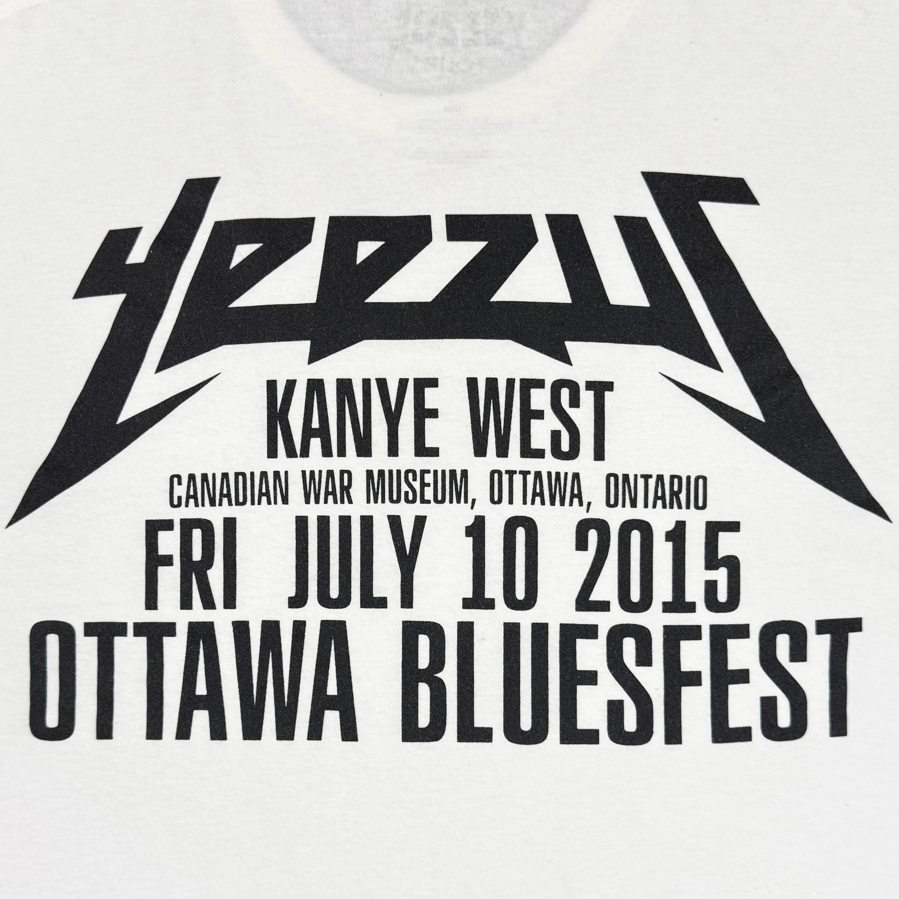 Yeezus Tour 2015 Ottawa Bluefest Logo Long Sleeve - Image 2