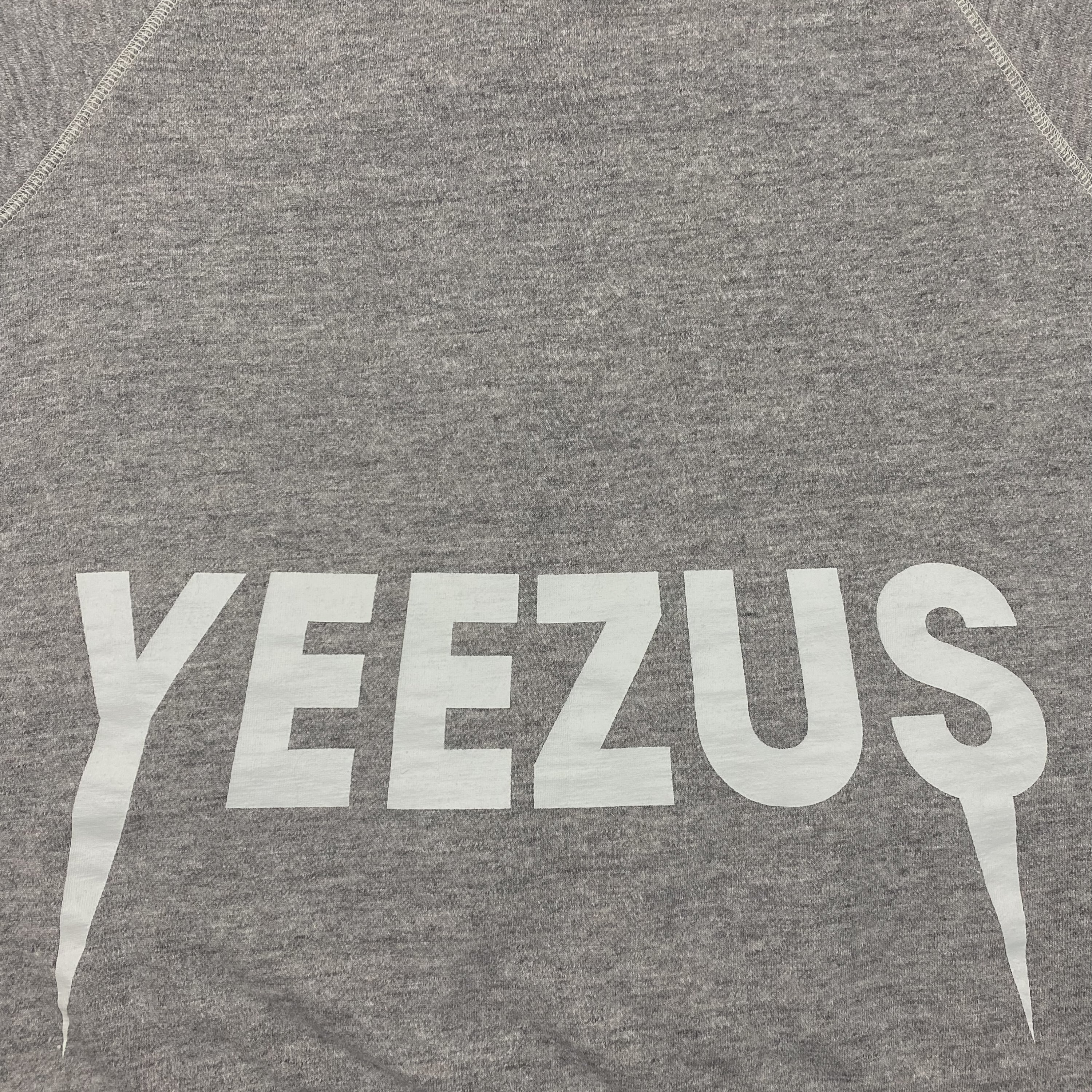 Yeezus Tour 2013 'Black Friday' Cut Off Crewneck In Heather Grey - Image 4