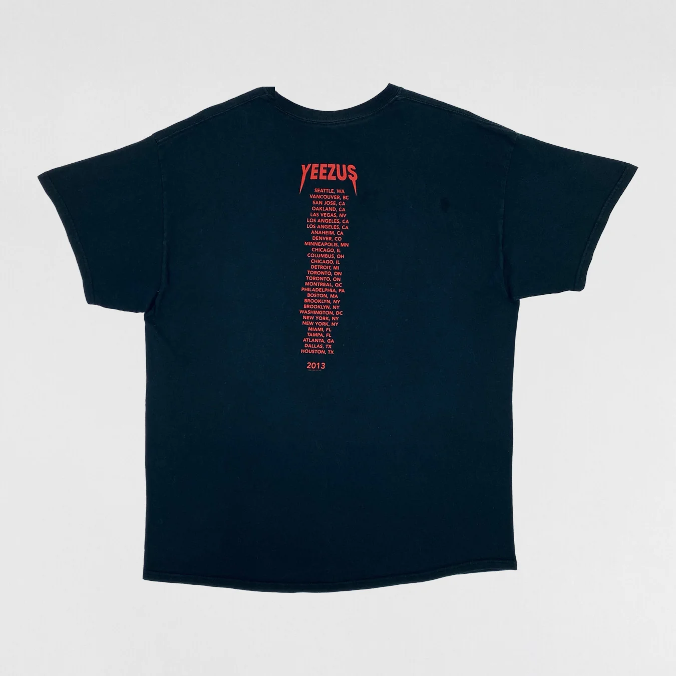 Yeezus Tour 2013 OG Skull & Roses Tee By Wes Lang - Image 4