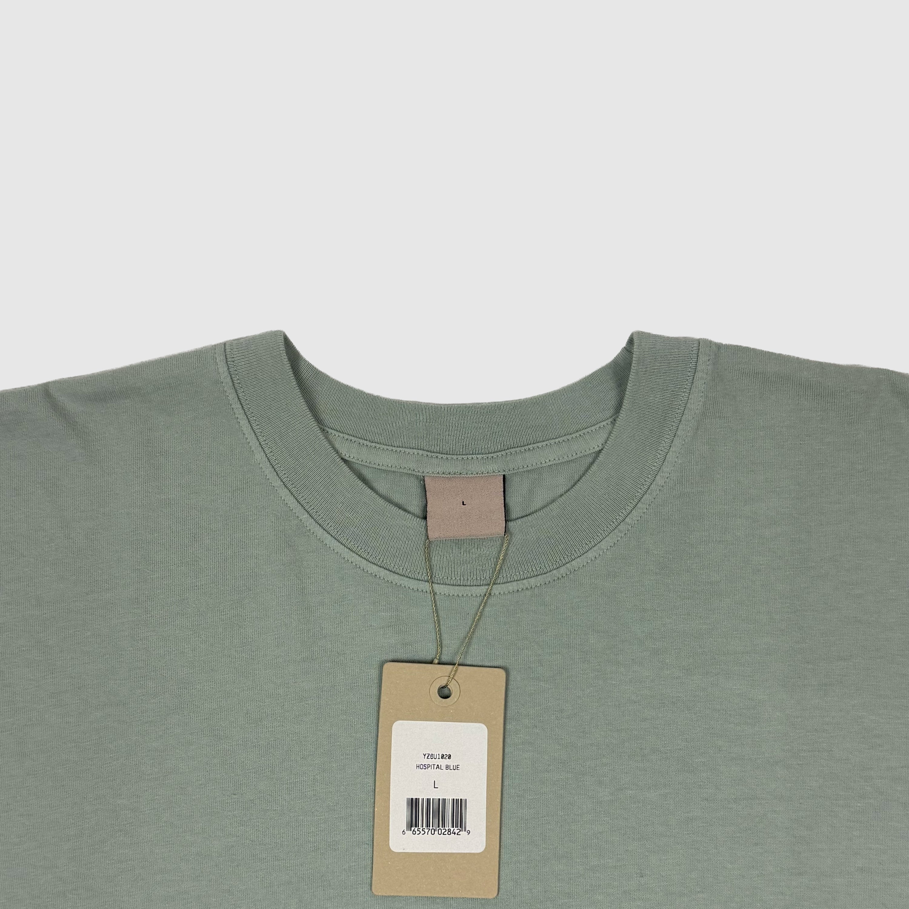 Yeezy 2017 Calabasas Crest Tee In Hospital Blue - Image 3