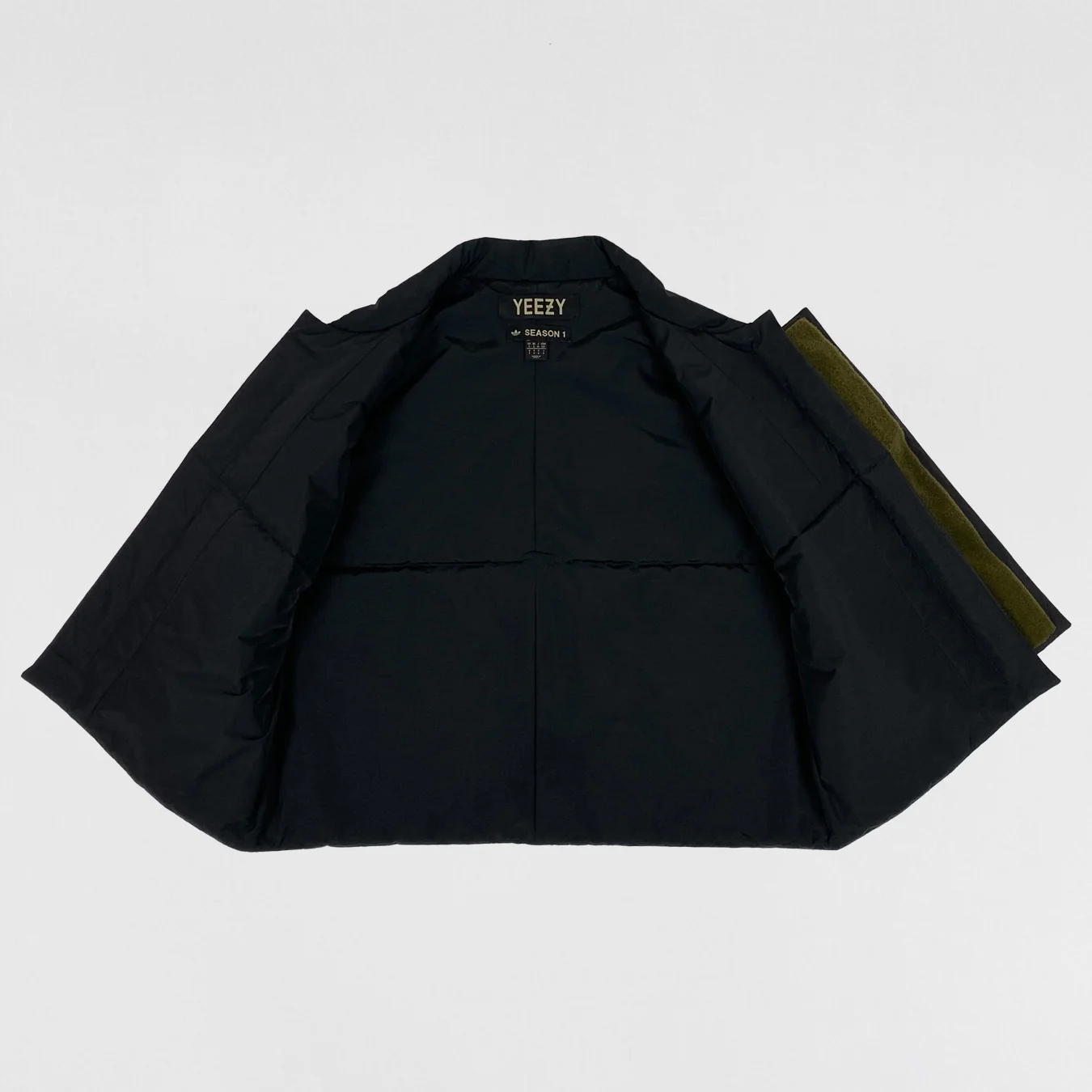 Yeezy Season 1 Nylon Oversized Padded Vest In Black - Image 6