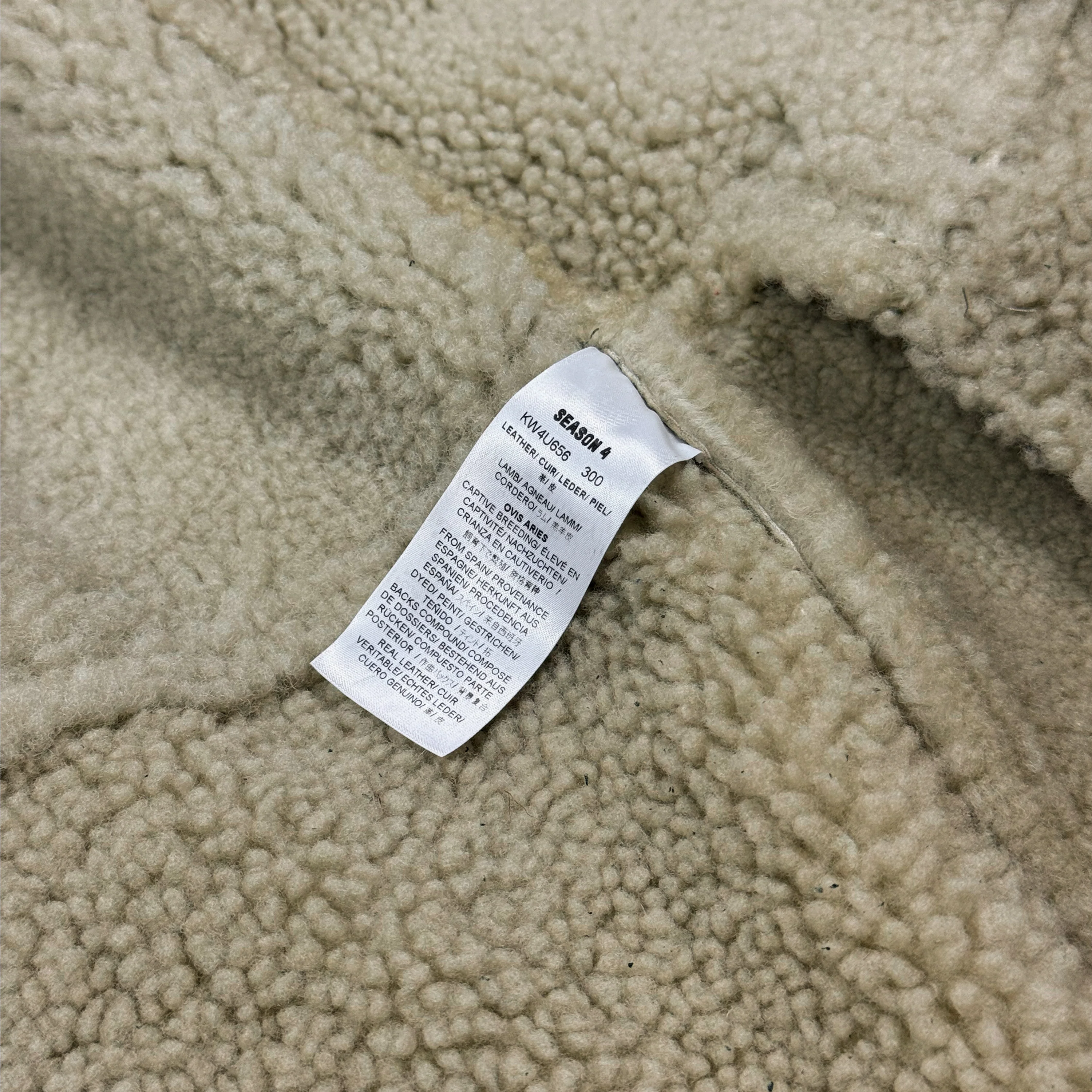 Yeezy Season 4 Shearling Hooded Coat In Dune - Image 13