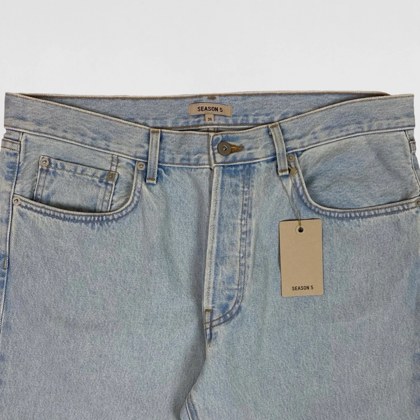 Yeezy Season 5 Washed Denim In Faded Indigo - Image 2