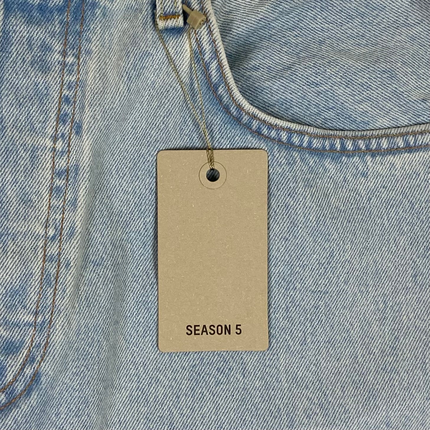 Yeezy Season 5 Washed Denim In Faded Indigo - Image 3