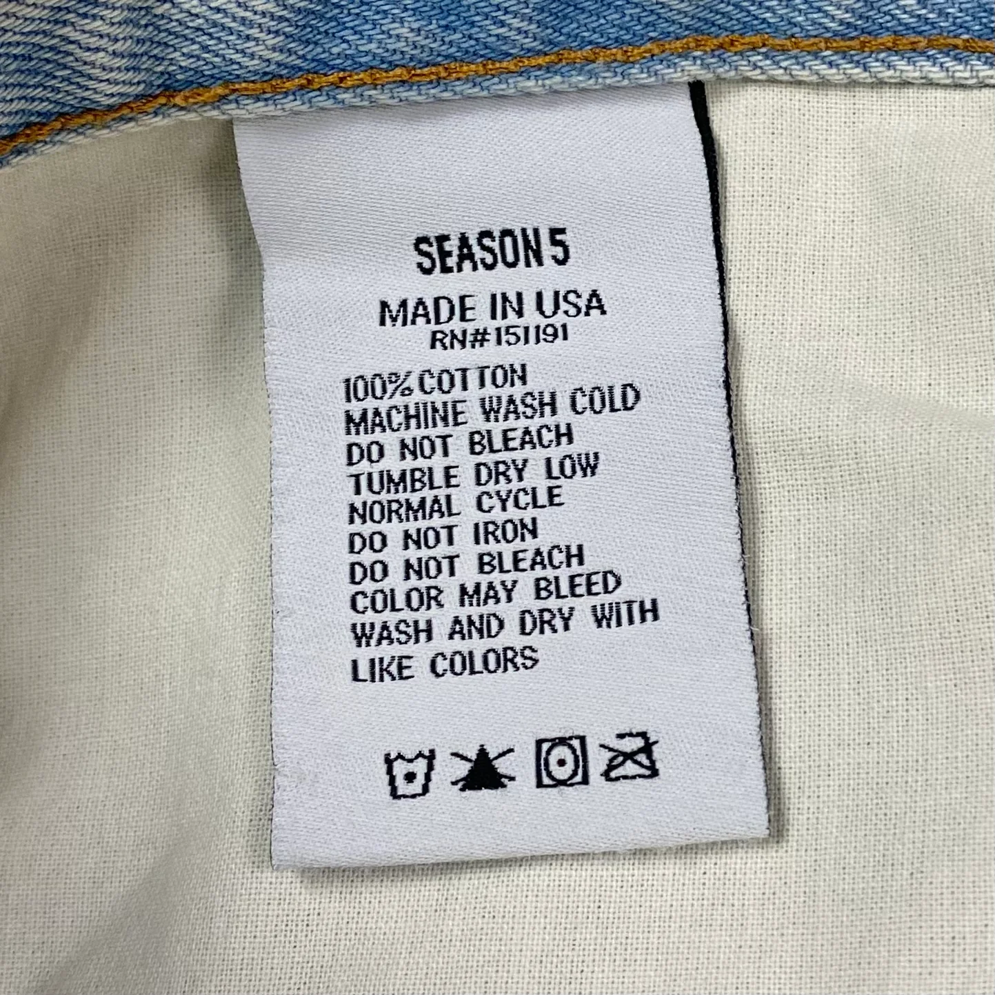 Yeezy Season 5 Washed Denim In Faded Indigo - Image 7