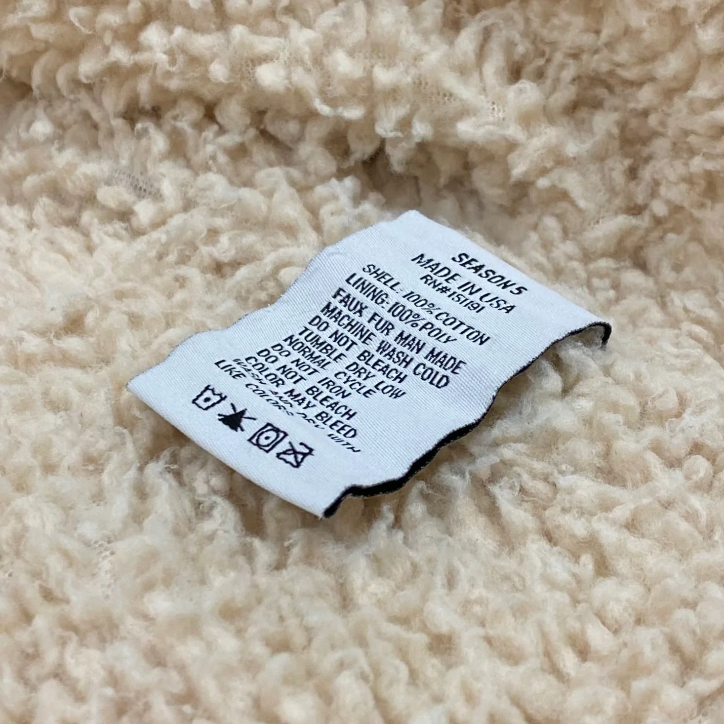 Yeezy Season 5 Sherpa Denim Jacket In Bleach - Image 9